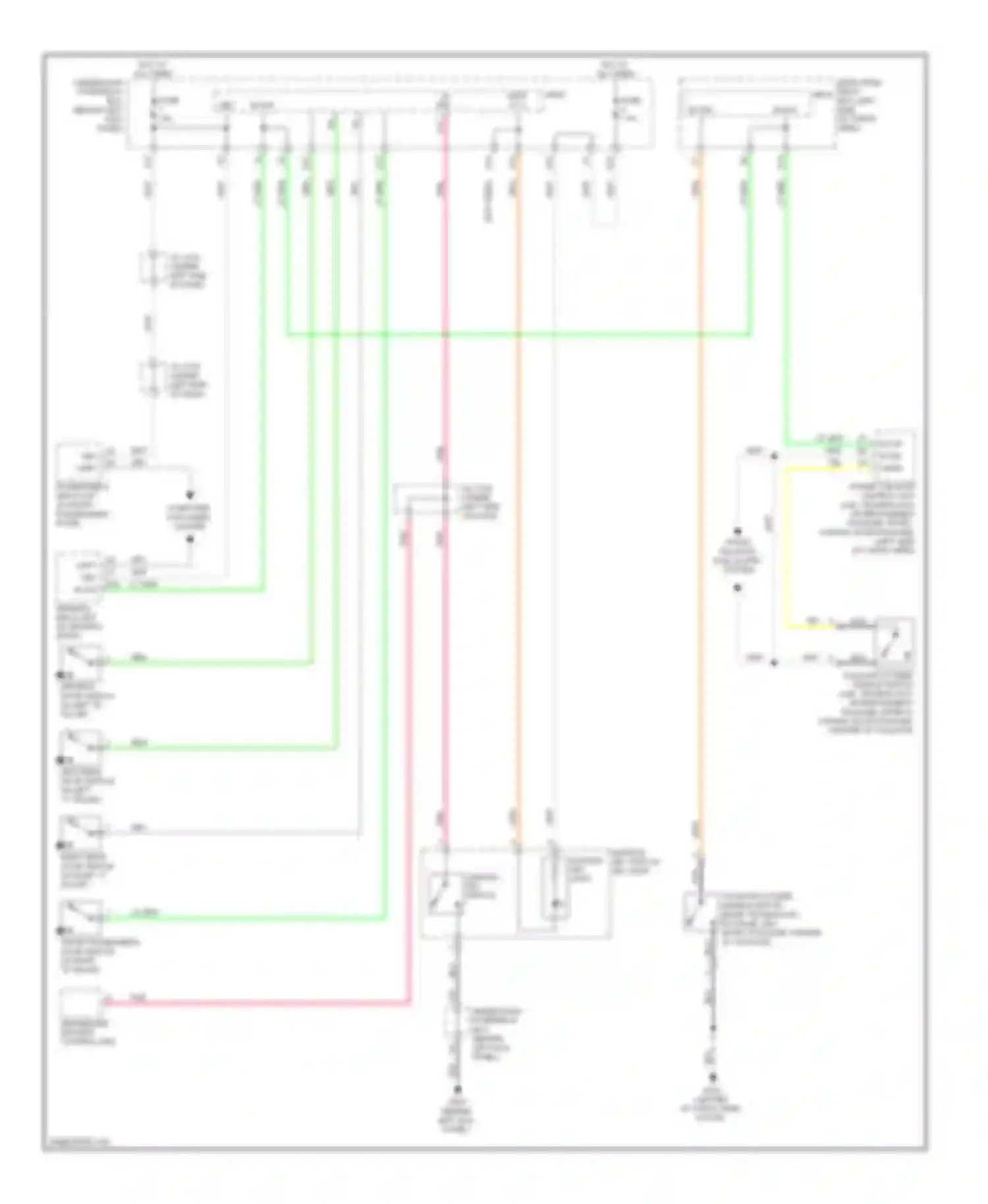 Wiring diagram ignition key switch for Acura MDX II (2006-2010) (2 of 5)