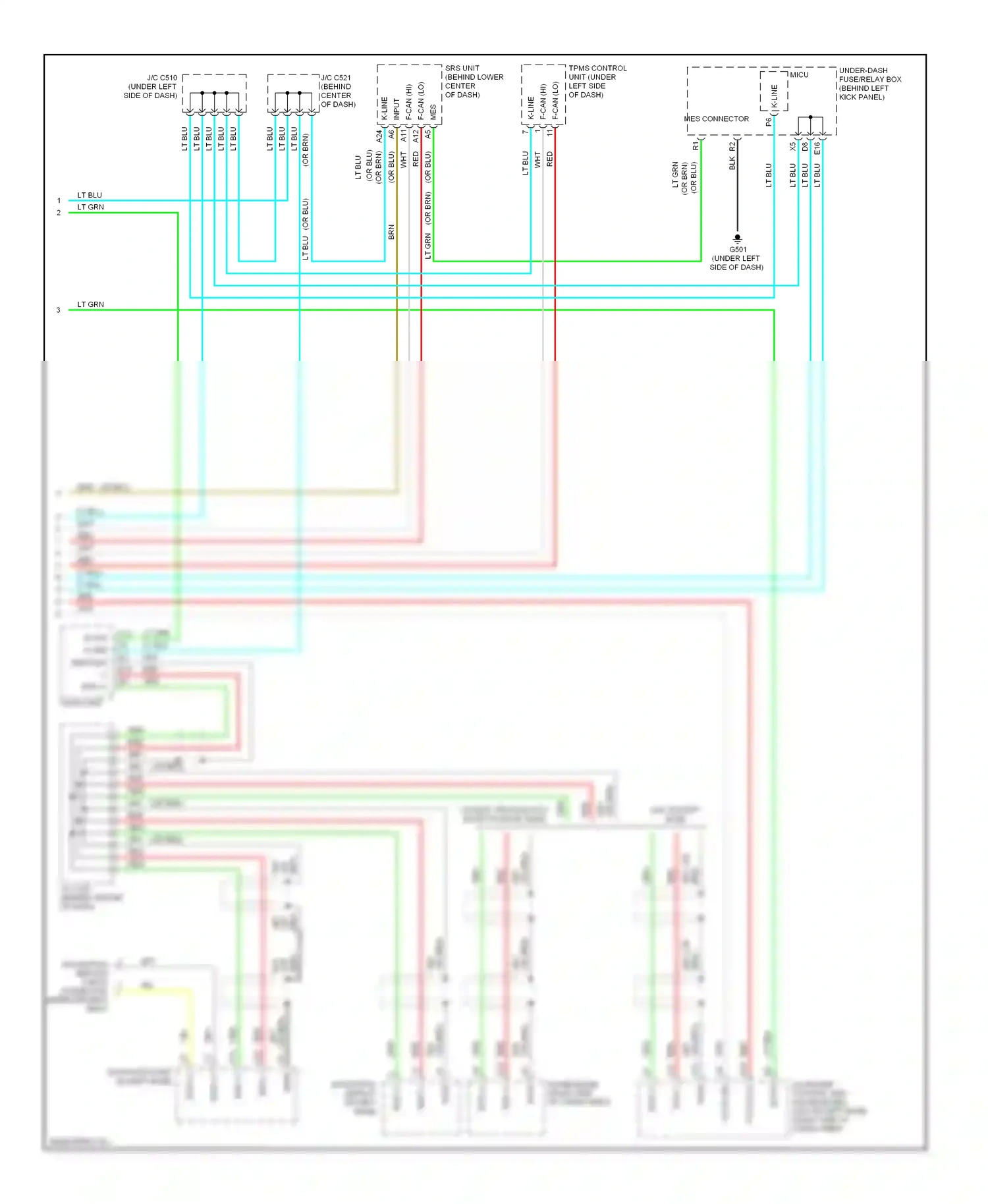 Acura MDX II (2006-2010) input wiring diagram  (1 of 1)