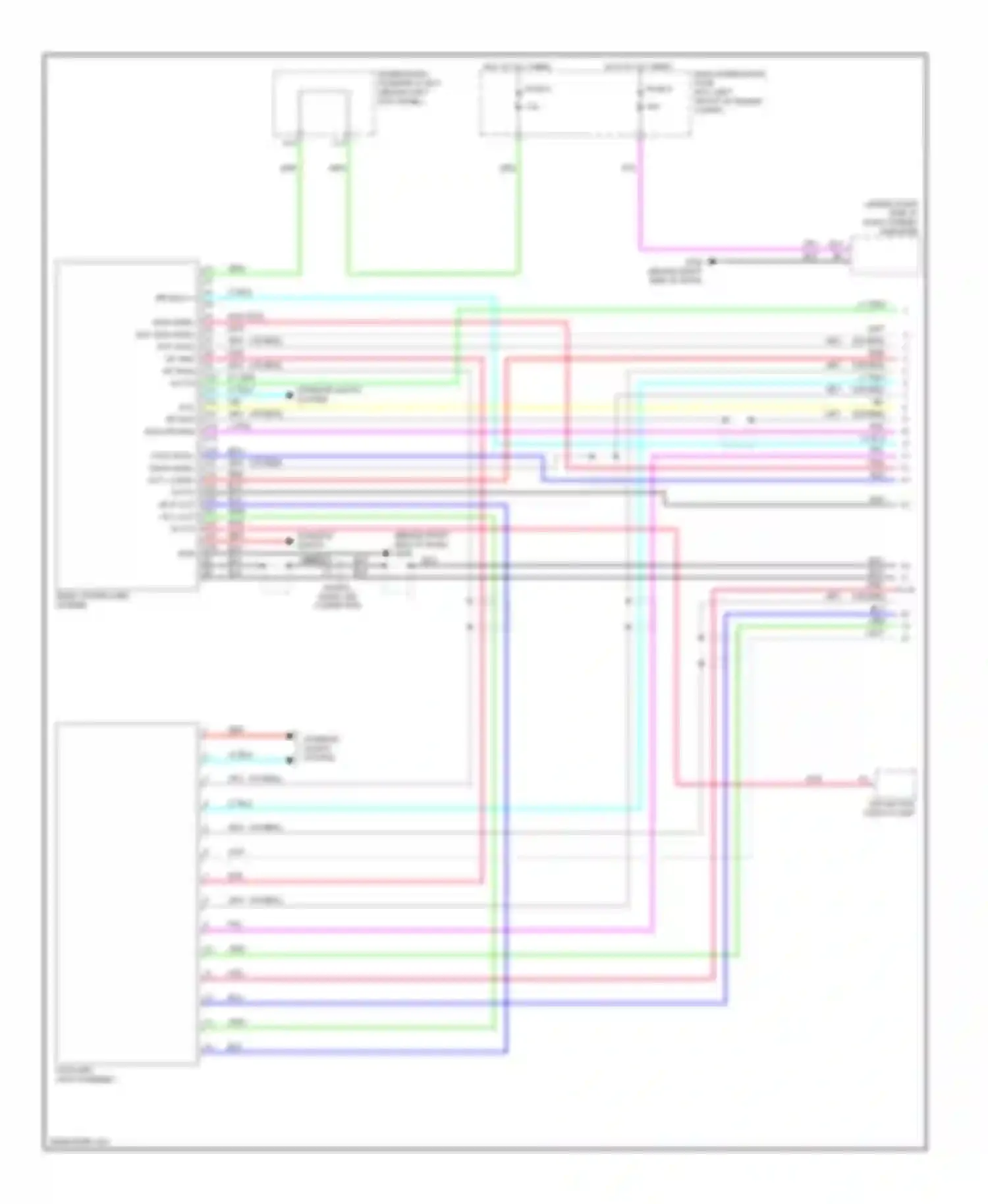 Wiring diagram navigation display unit for Acura MDX II (2006-2010) (4 of 4)