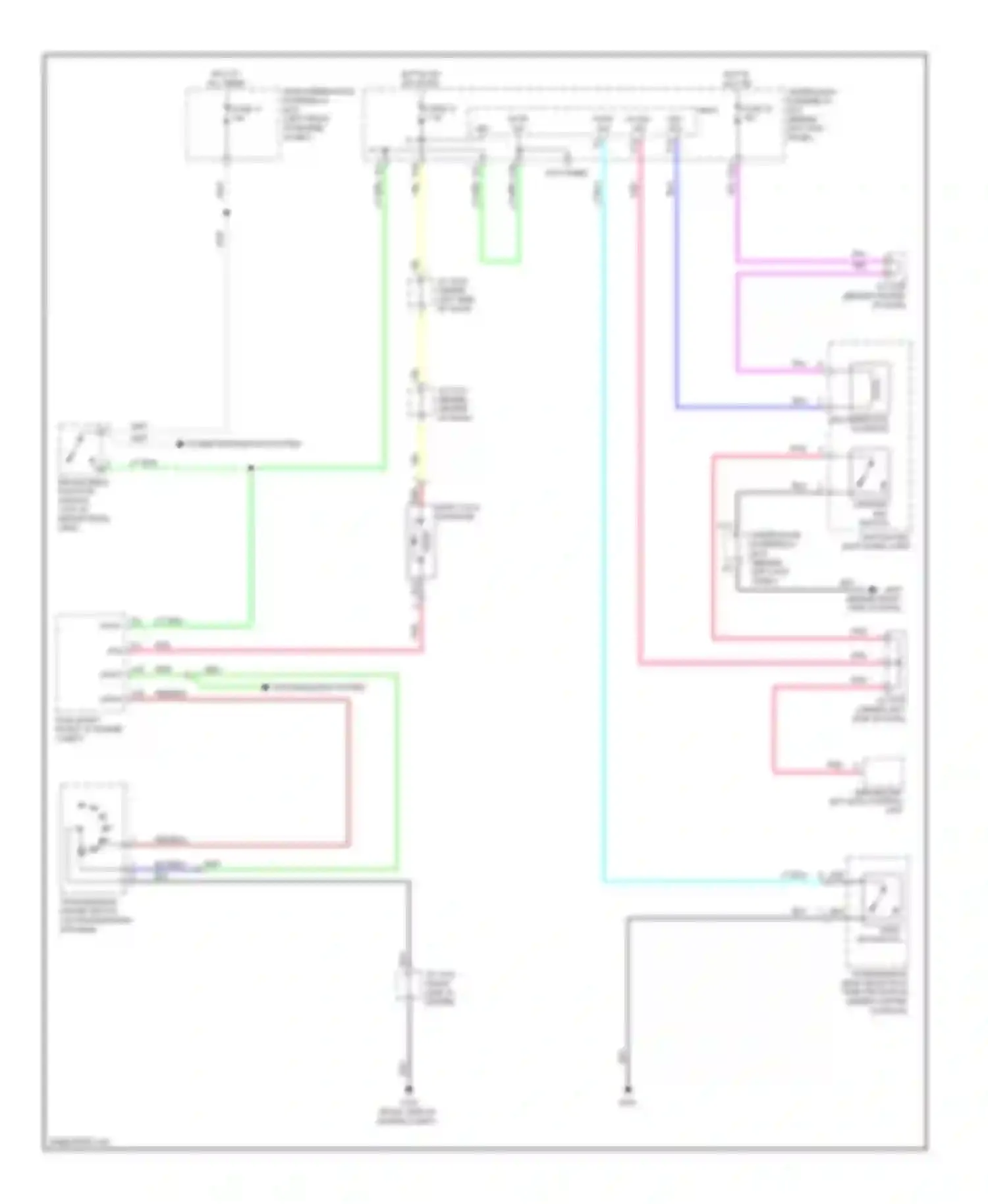 Wiring diagram panel) for Acura MDX II (2006-2010) (2 of 2)