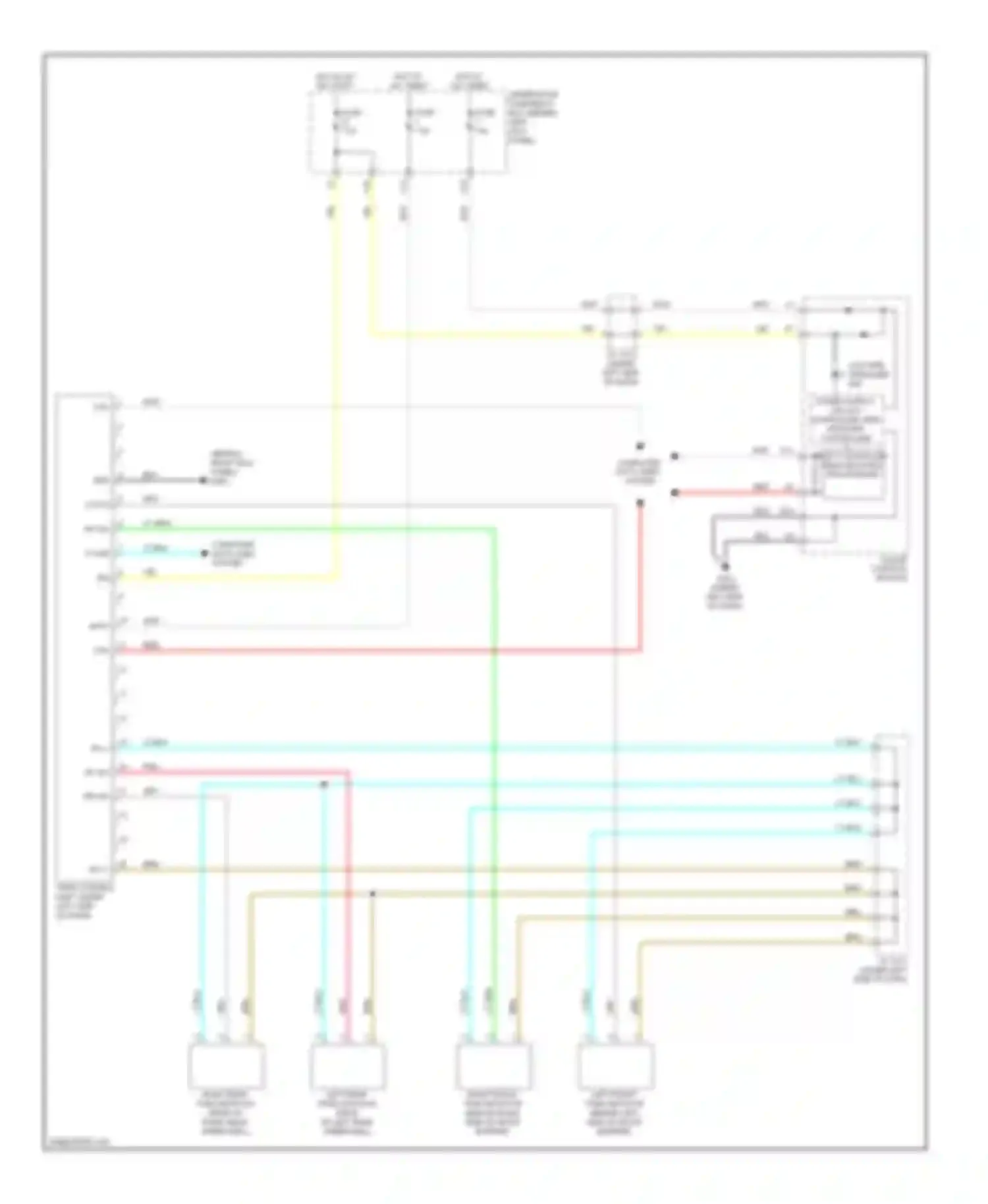 Wiring diagram power supply circuit/ controller area network controller for Acura MDX II (2006-2010) (10 of 10)