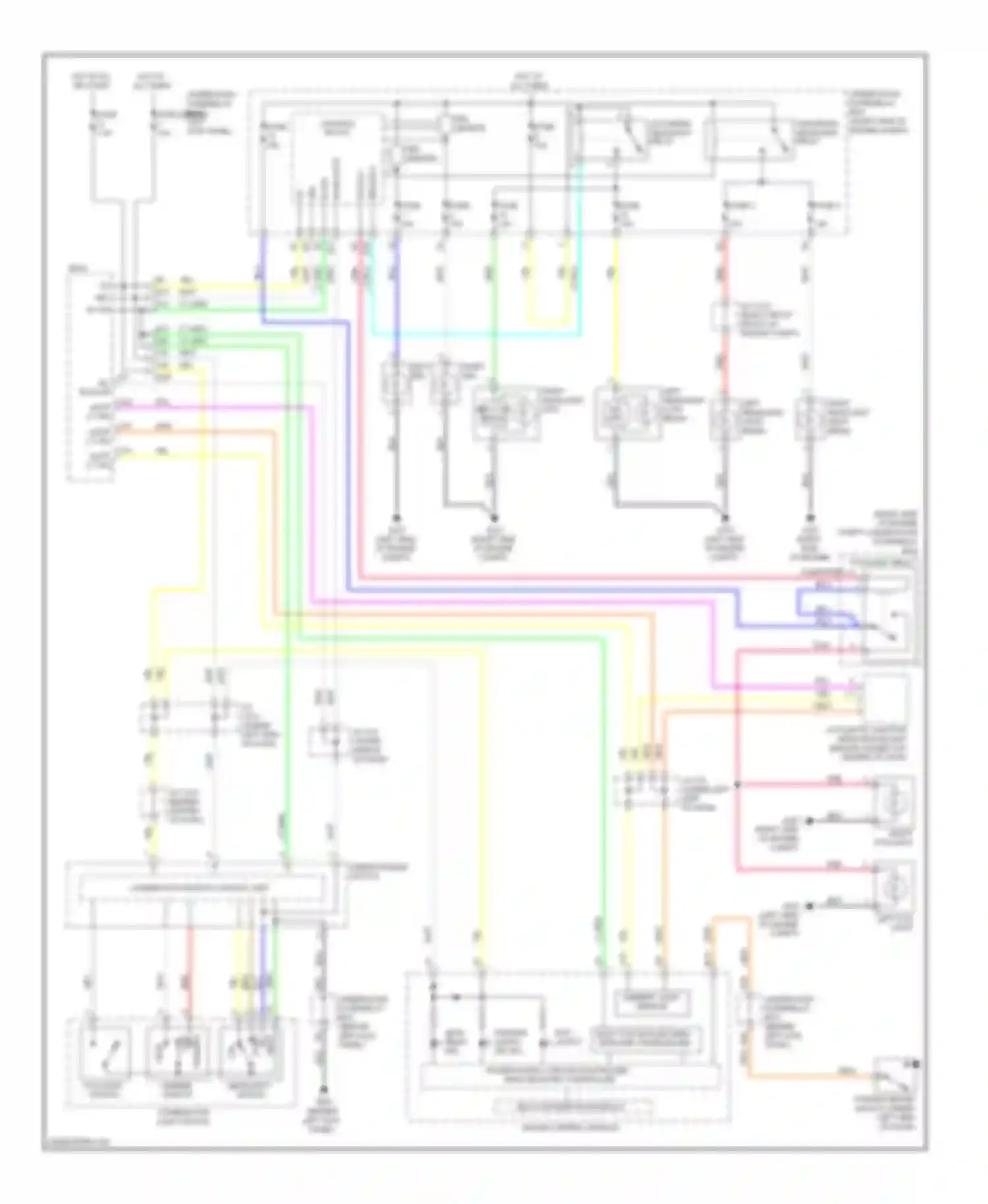 Wiring diagram power supply circuit/controller area network controller for Acura MDX II (2006-2010) (4 of 6)