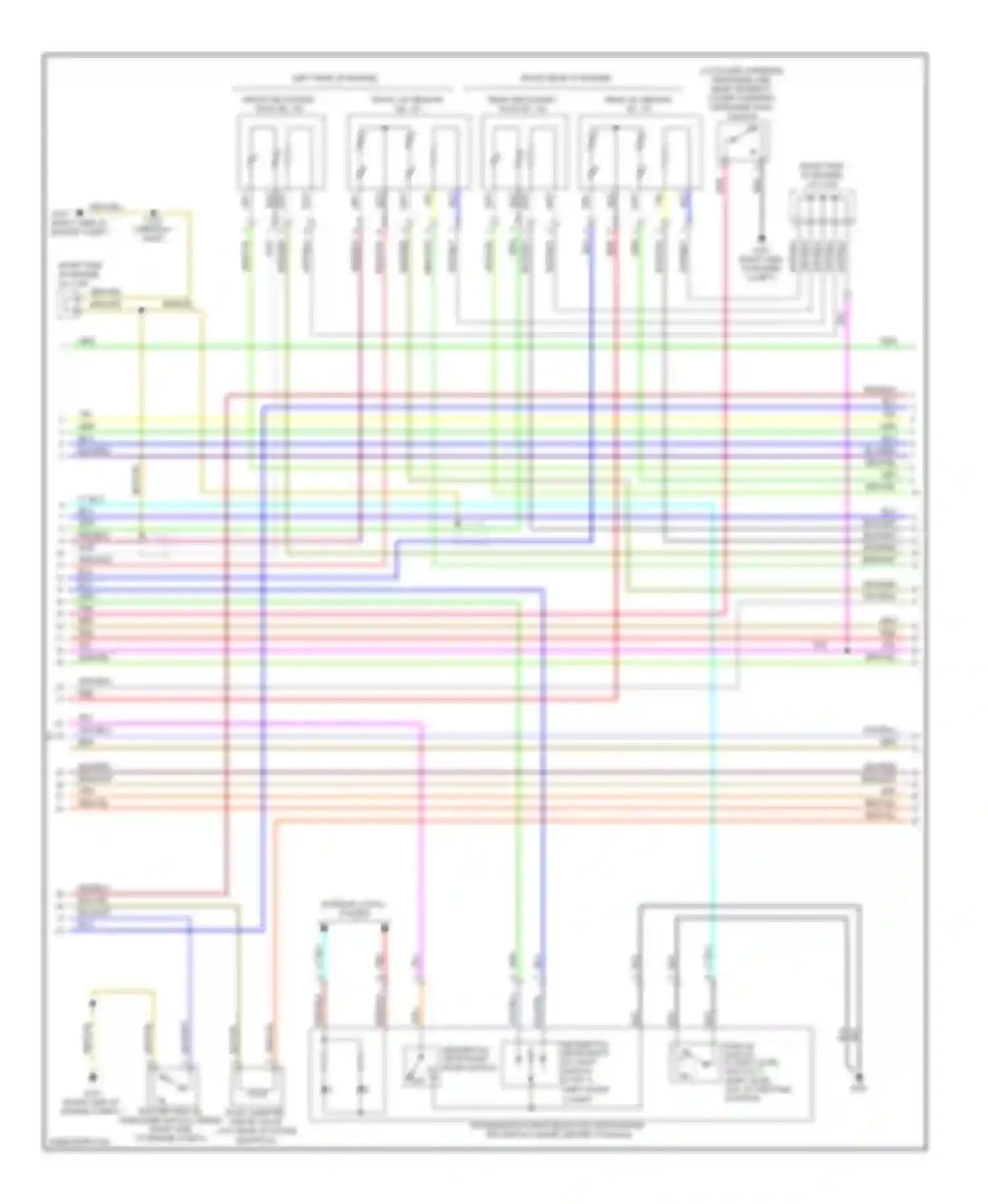 Wiring diagram rear a/f sensor for Acura MDX II (2006-2010) (1 of 1)