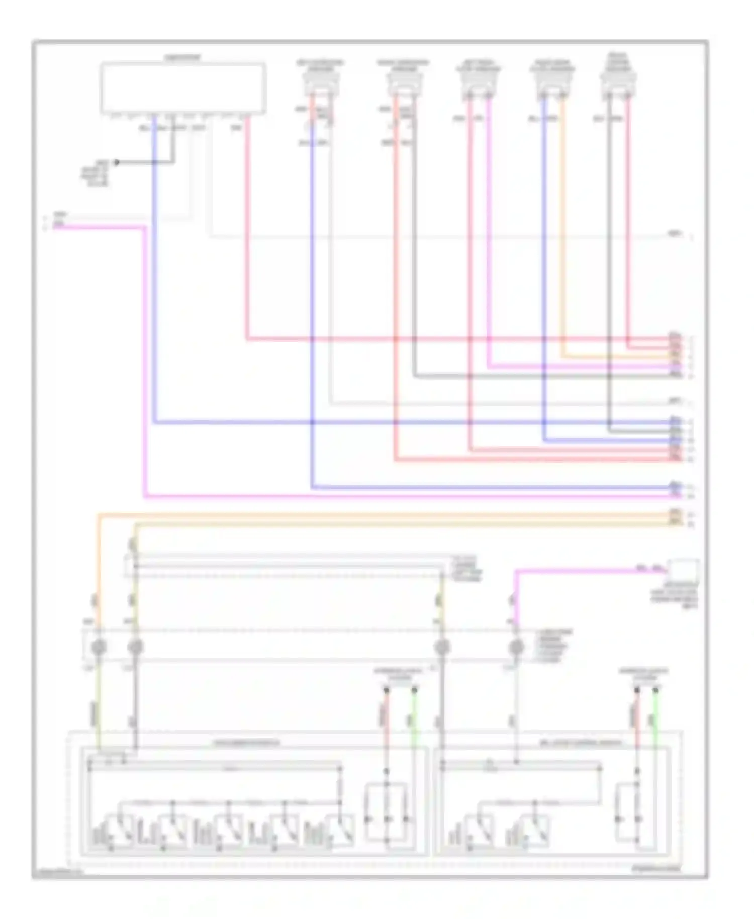 Wiring diagram right surround speaker for Acura MDX II (2006-2010) (2 of 2)