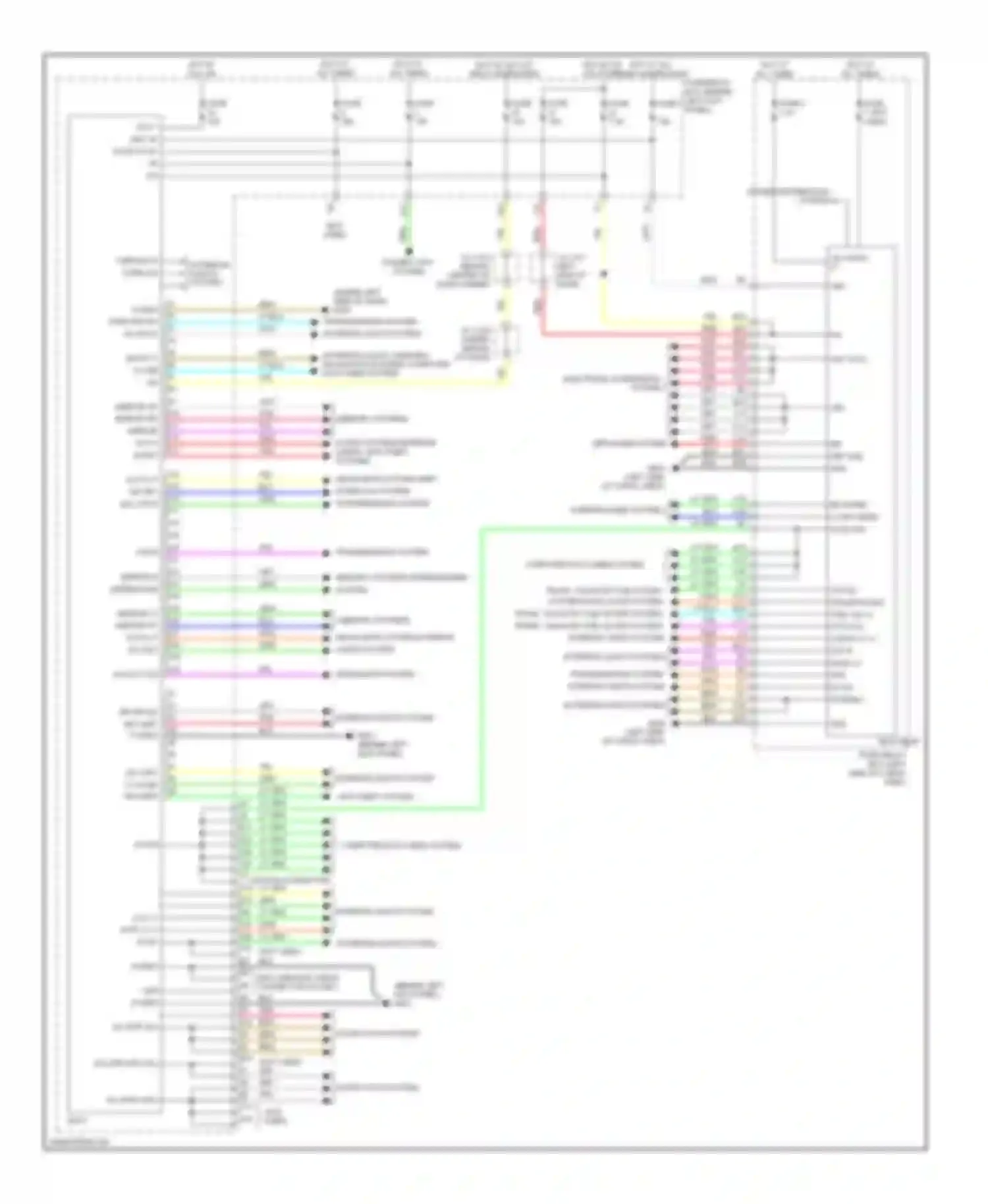 Wiring diagram transmissions system interior lights system for Acura MDX II (2006-2010) (1 of 1)