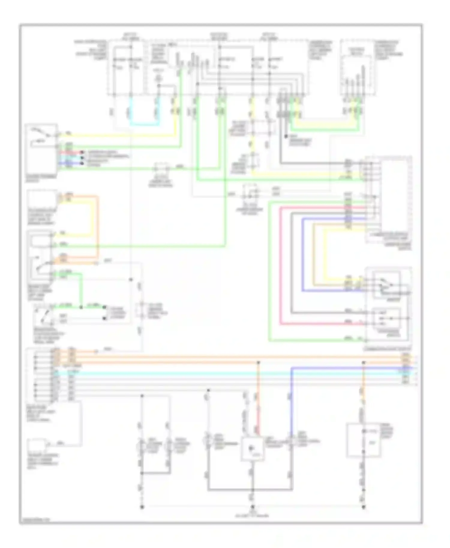 Wiring diagram turn signal switch for Acura MDX II (2006-2010) (1 of 1)