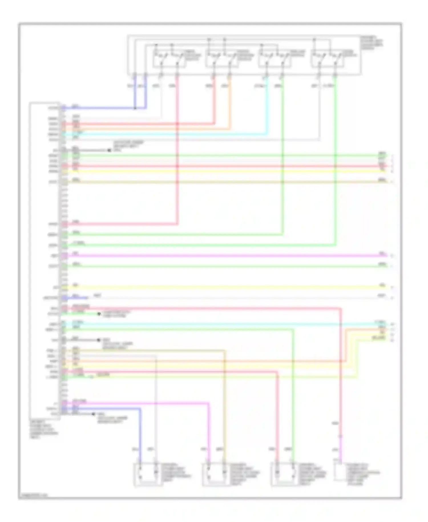 Wiring diagram yel/grn for Acura MDX II (2006-2010) (4 of 9)