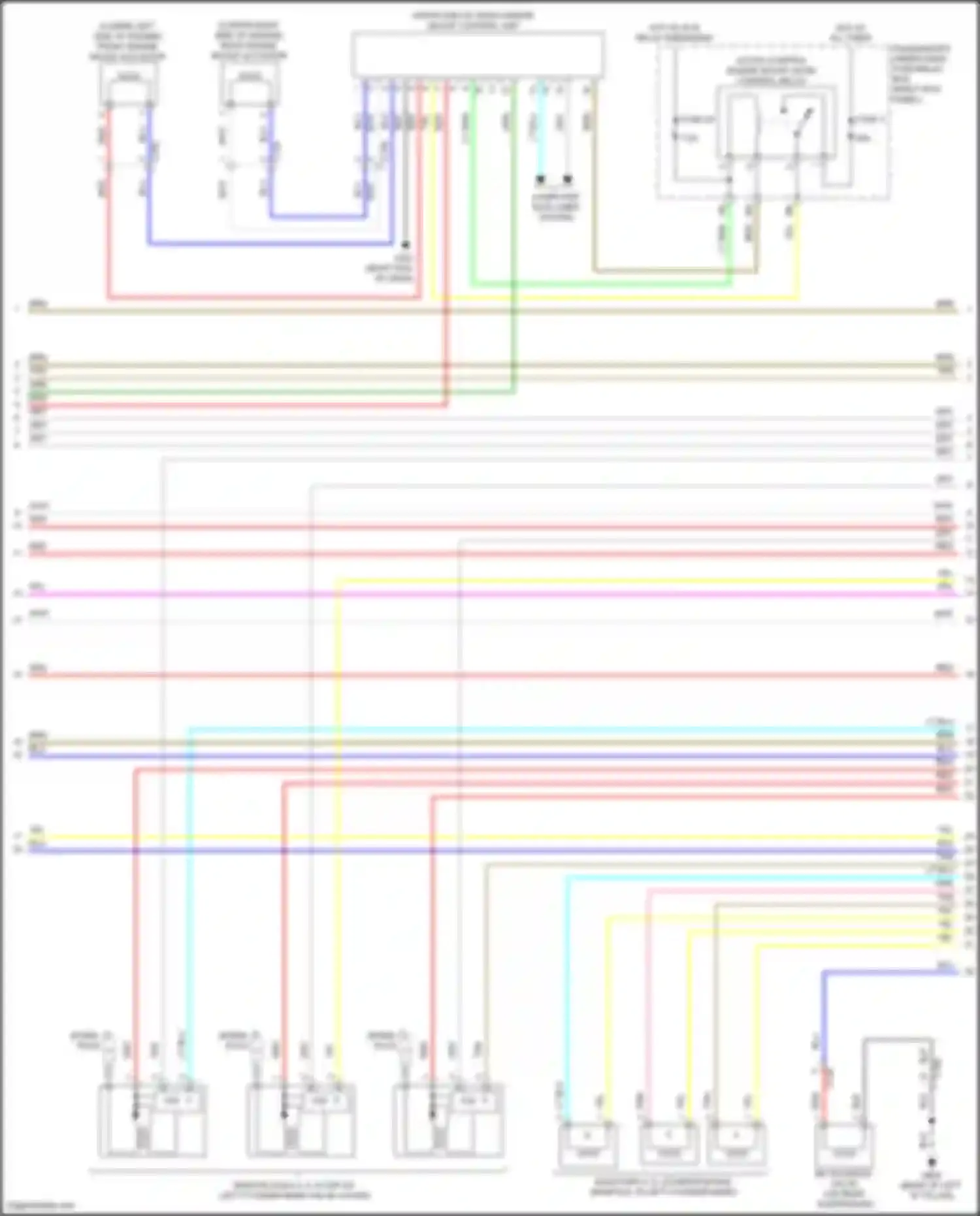 MDX Acura III facelift 2 (2016-2021): Wiring diagram engine performance 3.0l hybrid, engine controls circuit (4 of 8)