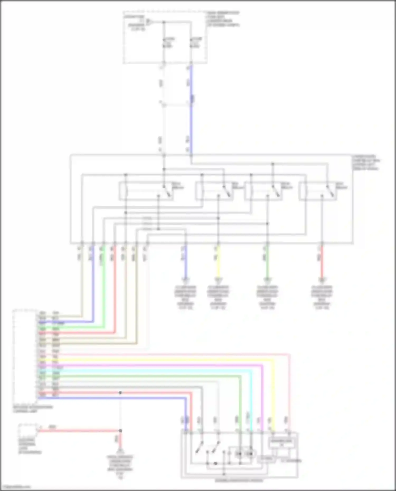 MDX Acura III facelift 2 (2016-2021): Power distribution circuit, except hybrid (7 of 10)