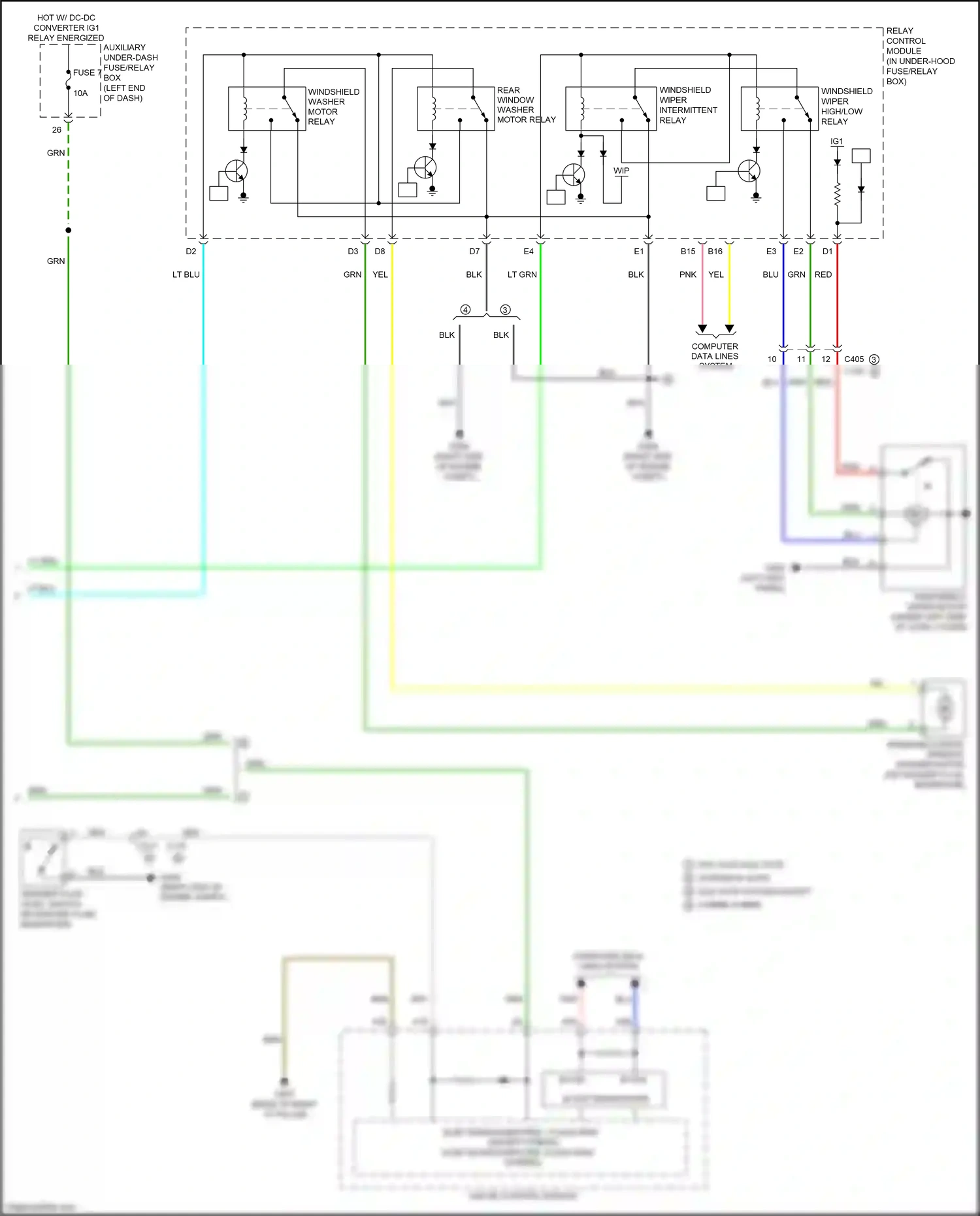 Acura MDX III facelift 2 (2016-2021) 32-bit microcomputer + flash rom wiring diagram  (22 of 25)