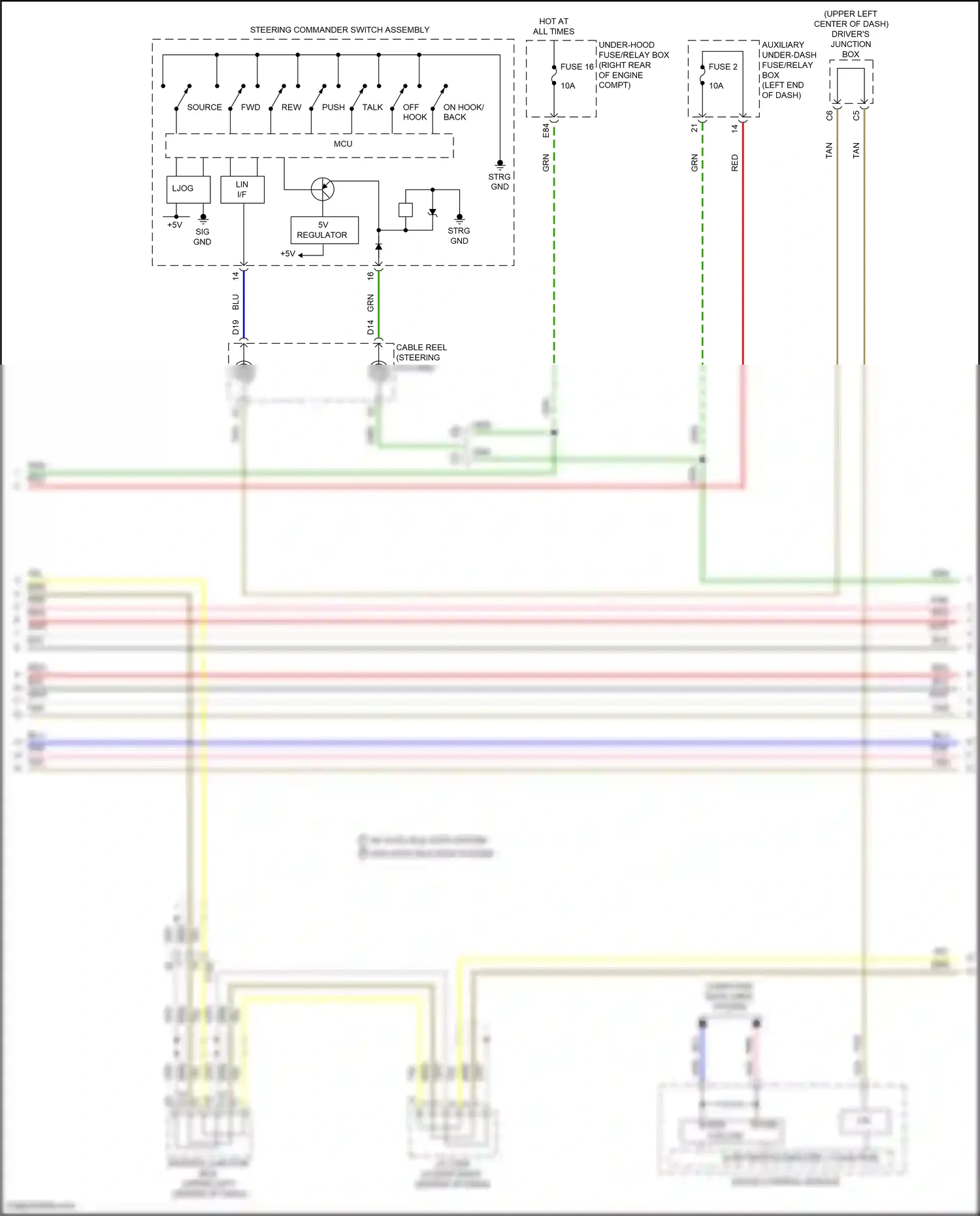 Acura MDX III facelift 2 (2016-2021) 32-bit microcomputer + flash rom wiring diagram  (10 of 25)