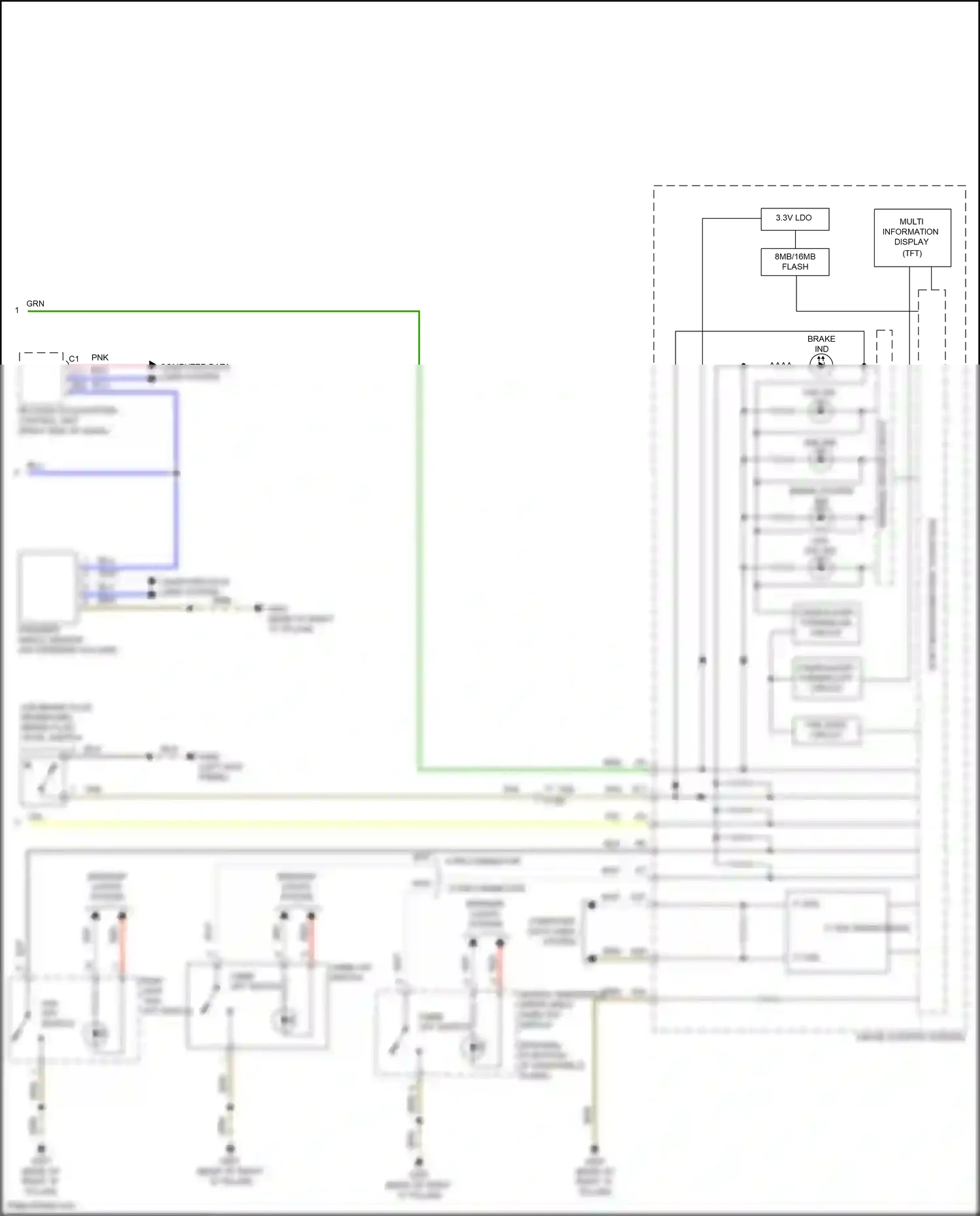 Acura MDX III facelift 2 (2016-2021) 32-bit microcomputer + flash rom wiring diagram  (2 of 25)