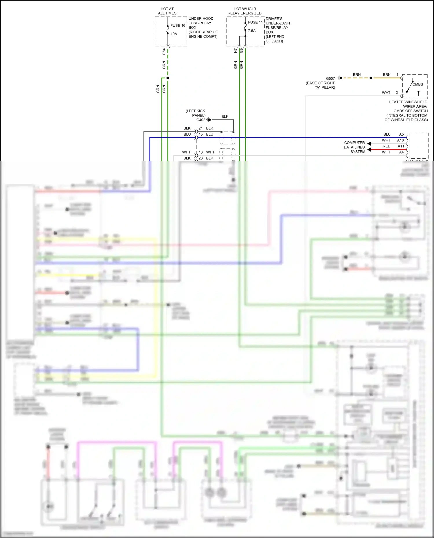 Acura MDX III facelift 2 (2016-2021) 32-bit microcomputer + flash rom wiring diagram  (6 of 25)