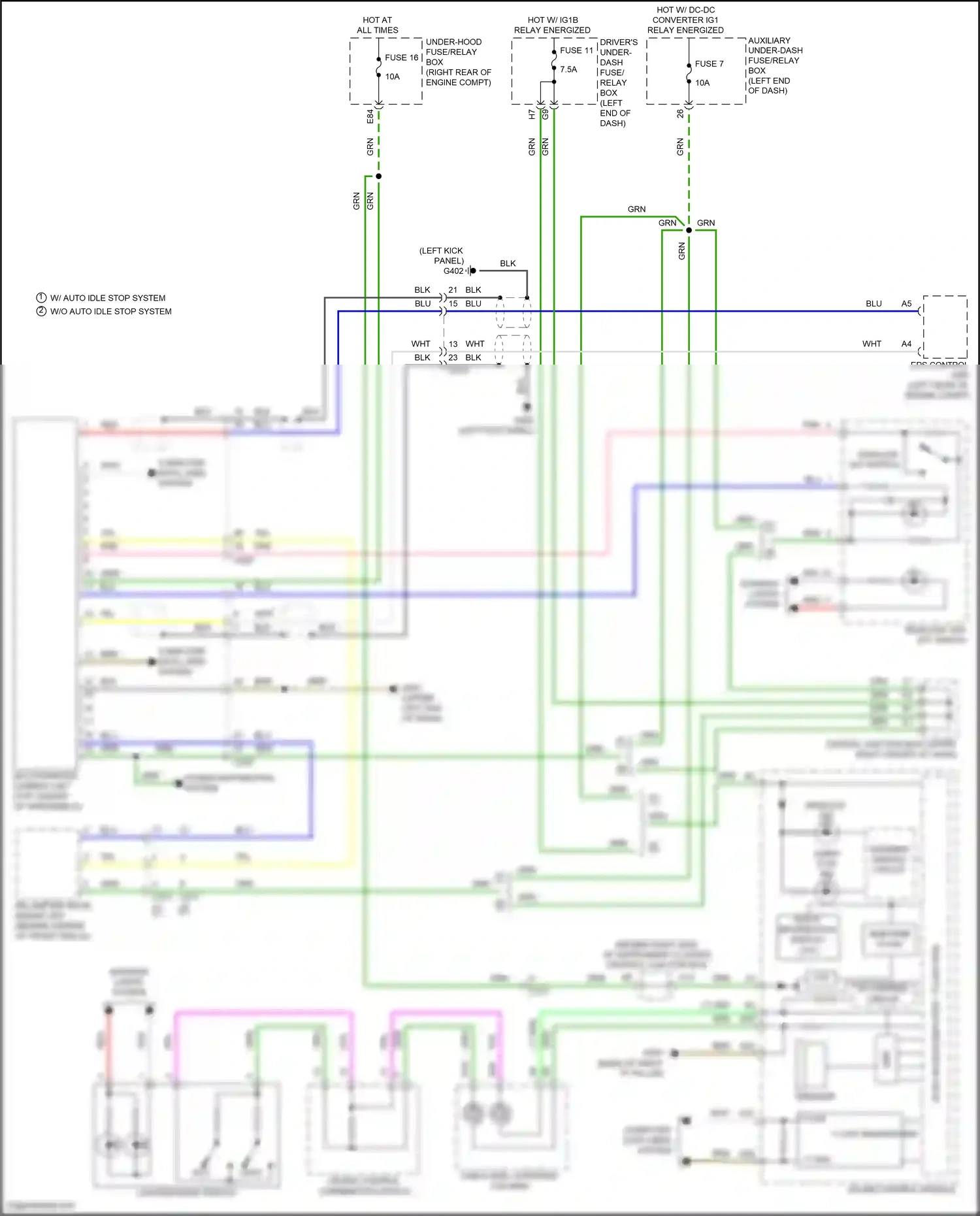 Acura MDX III facelift 2 (2016-2021) 32-bit microcomputer + flash rom wiring diagram  (5 of 25)
