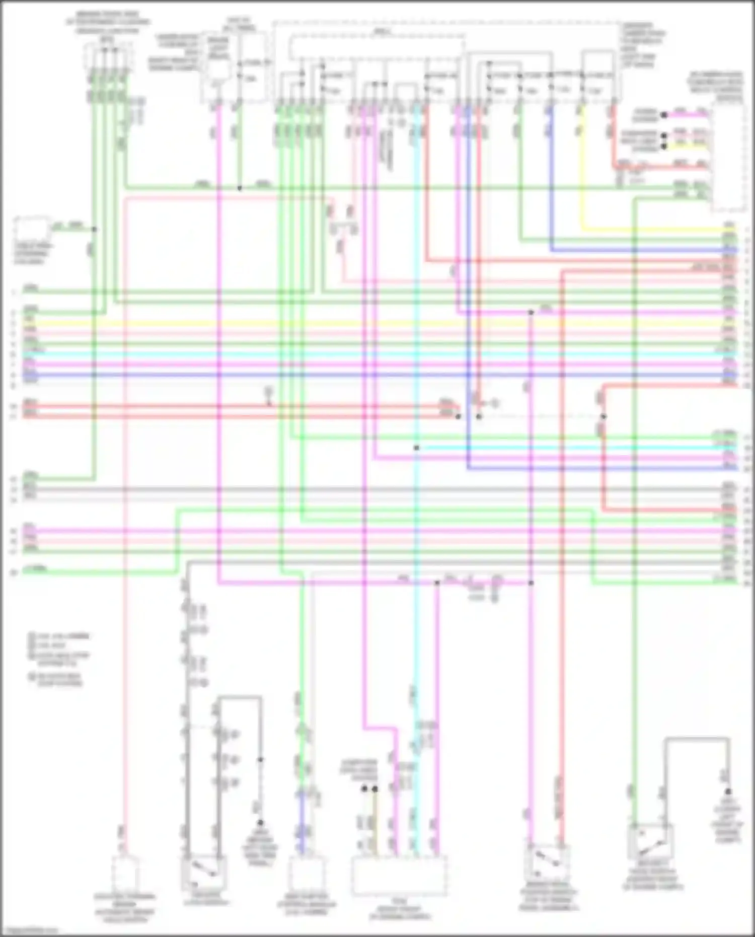 Wiring diagram 3.5l 3.0l hybrid 3.5l w/o auto idle stop system 3.5l w/ auto idle stop system for Acura MDX III facelift 2 (2016-2021) (1 of 4)