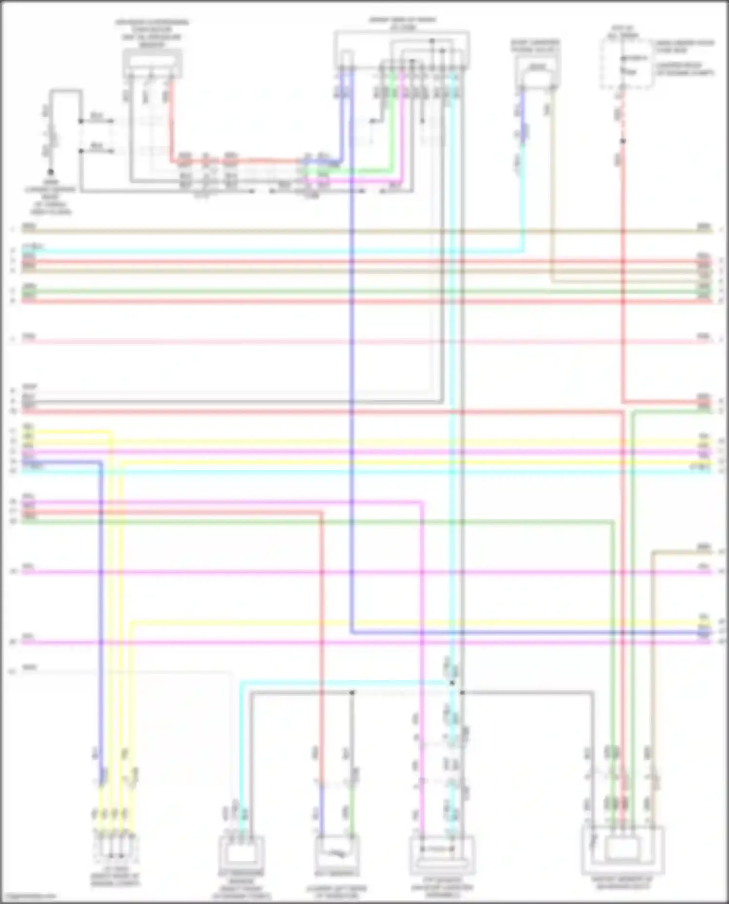 Wiring diagram a/c pressure sensor for Acura MDX III facelift 2 (2016-2021) (2 of 3)