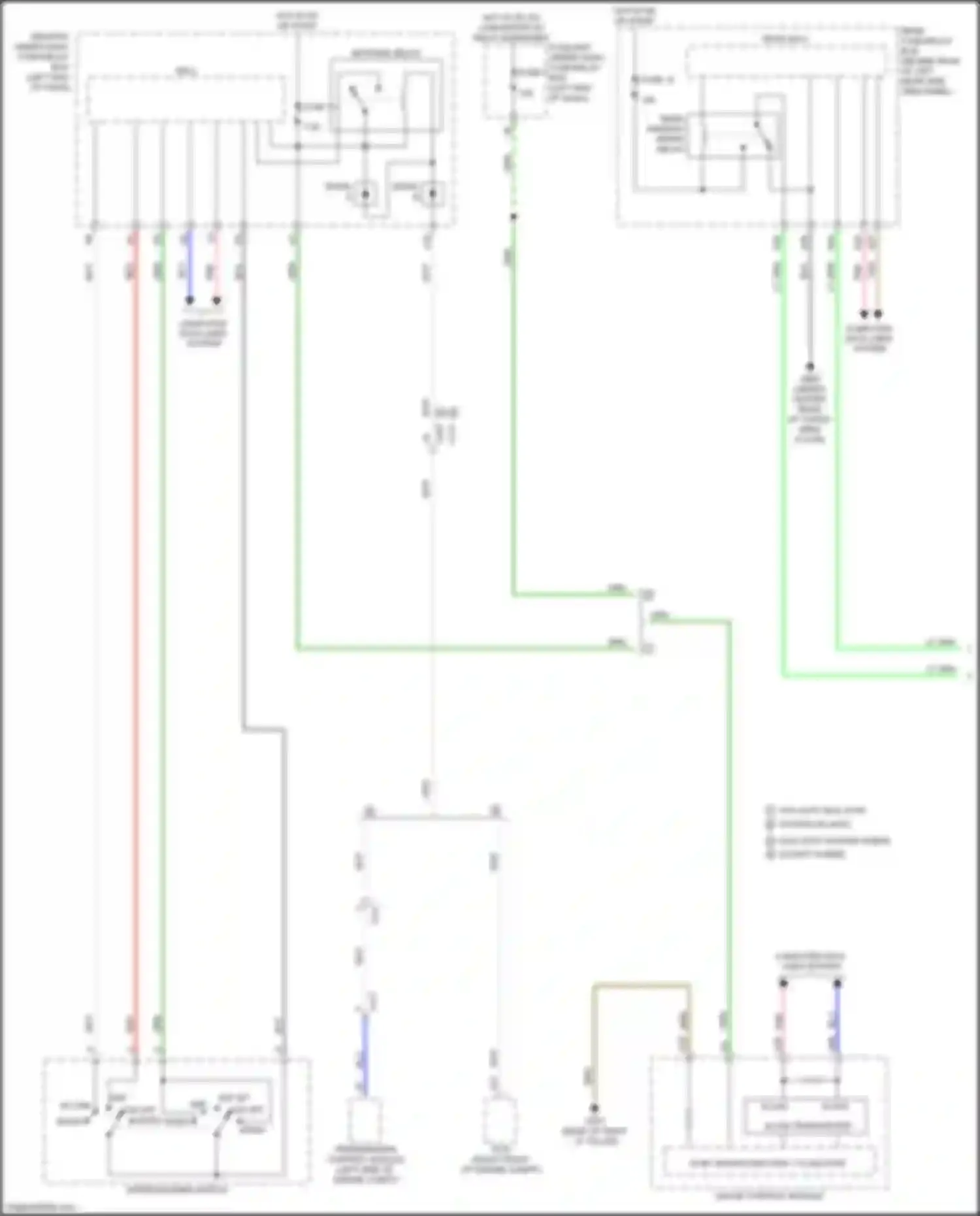 Wiring diagram auxiliary under-dash fuse/relay box for Acura MDX III facelift 2 (2016-2021) (30 of 35)