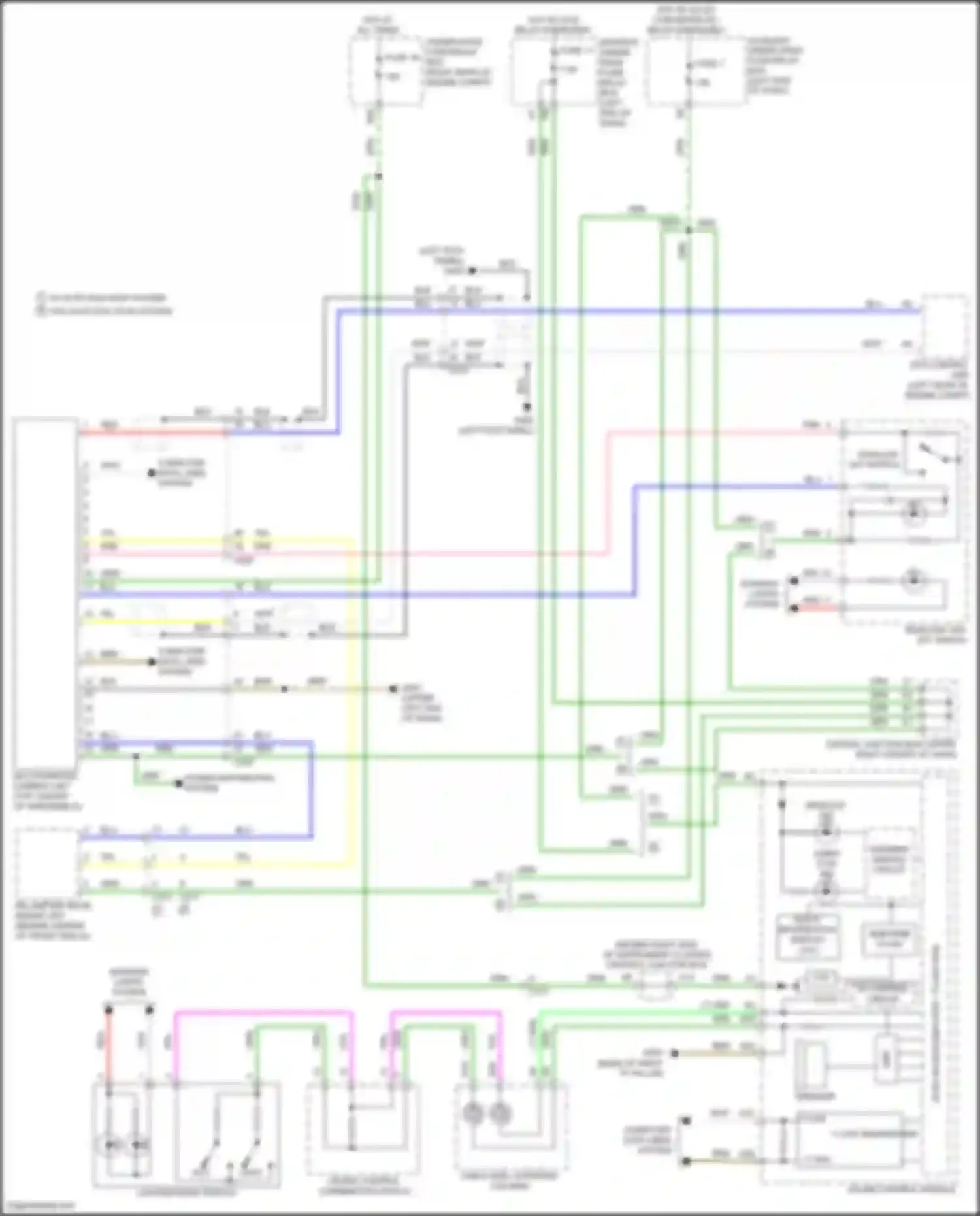 Wiring diagram auxiliary under-dash fuse/relay box for Acura MDX III facelift 2 (2016-2021) (16 of 35)