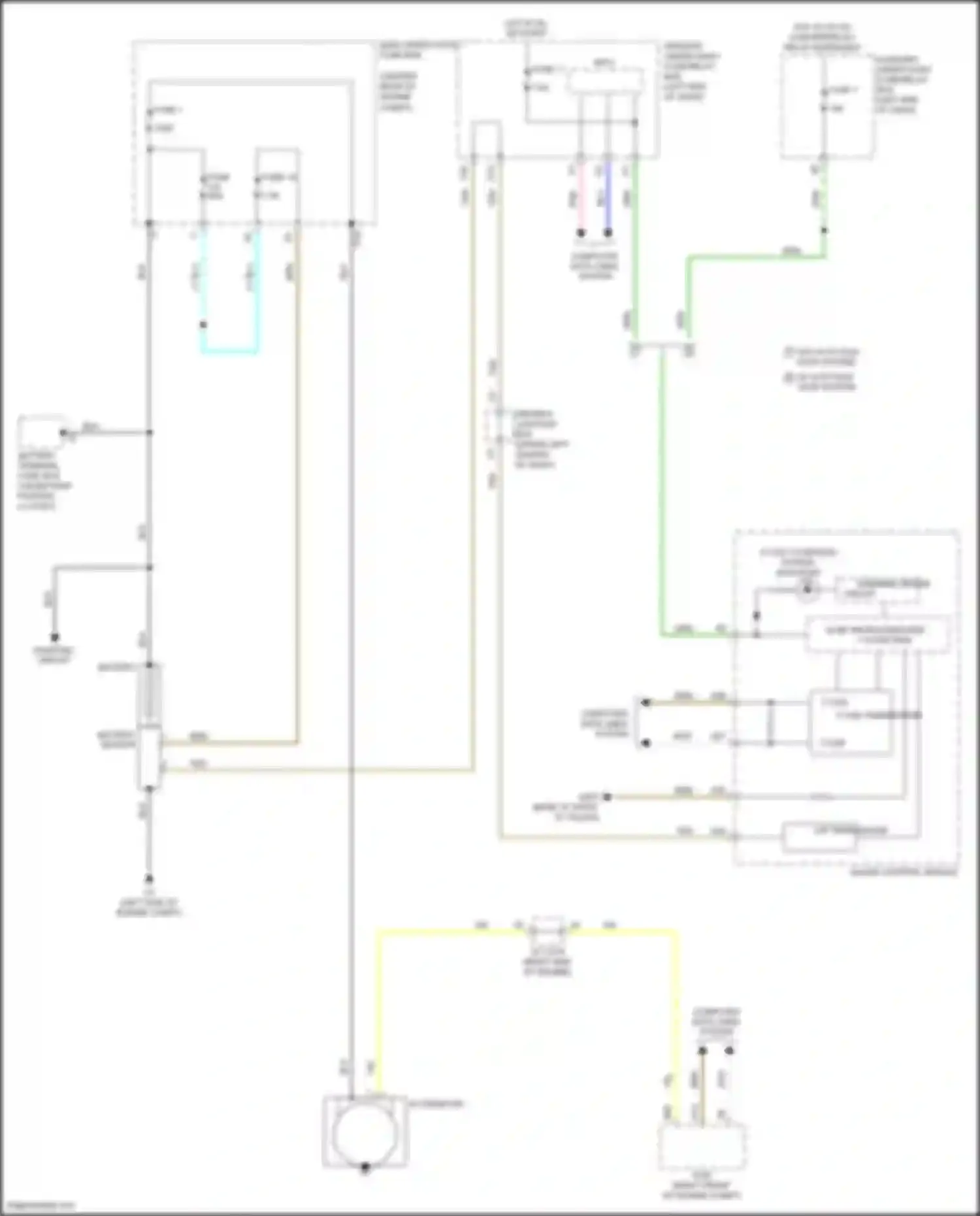 Wiring diagram auxiliary under-dash fuse/relay box for Acura MDX III facelift 2 (2016-2021) (22 of 35)