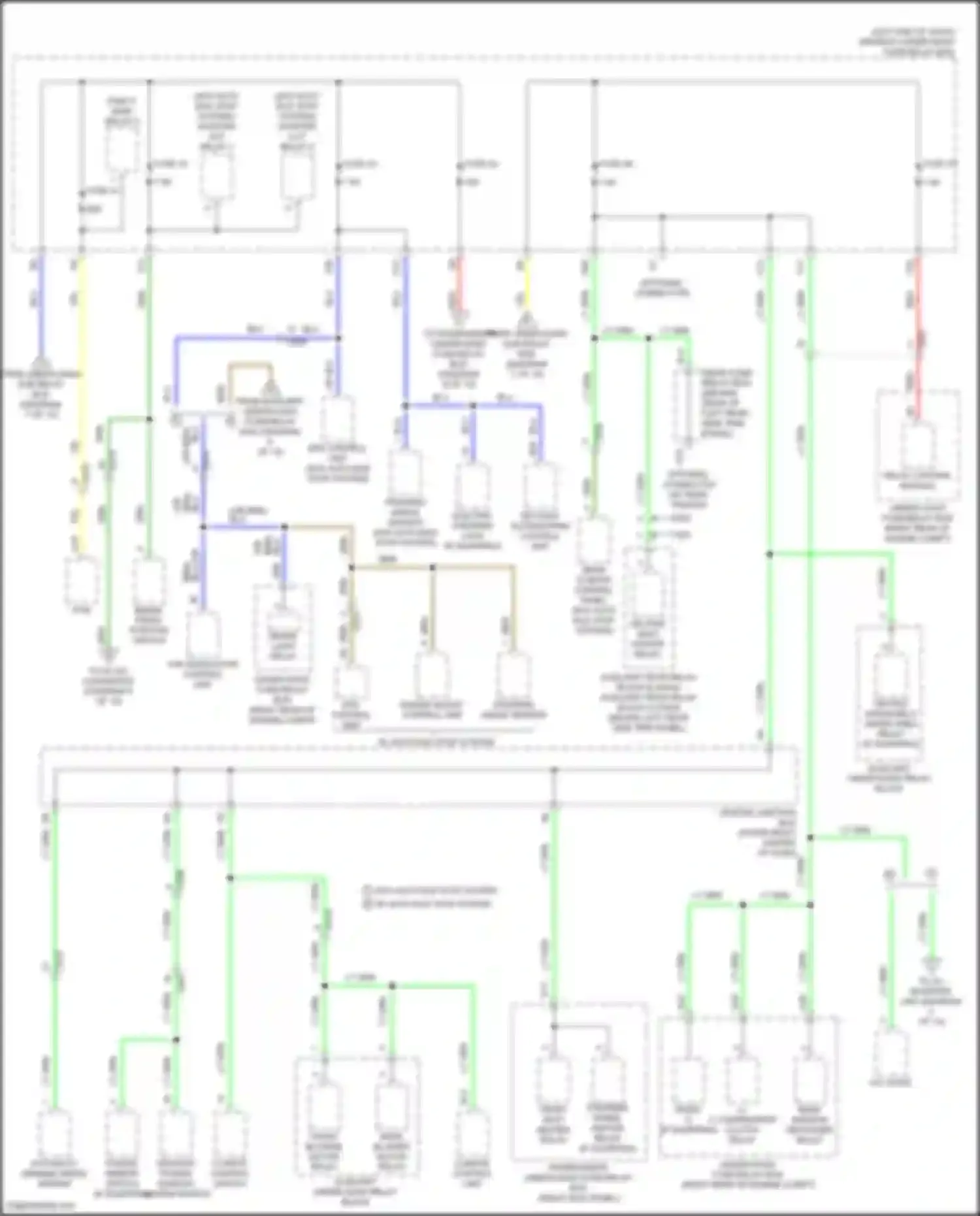 Wiring diagram auxiliary under-dash relay block c for Acura MDX III facelift 2 (2016-2021) (2 of 3)
