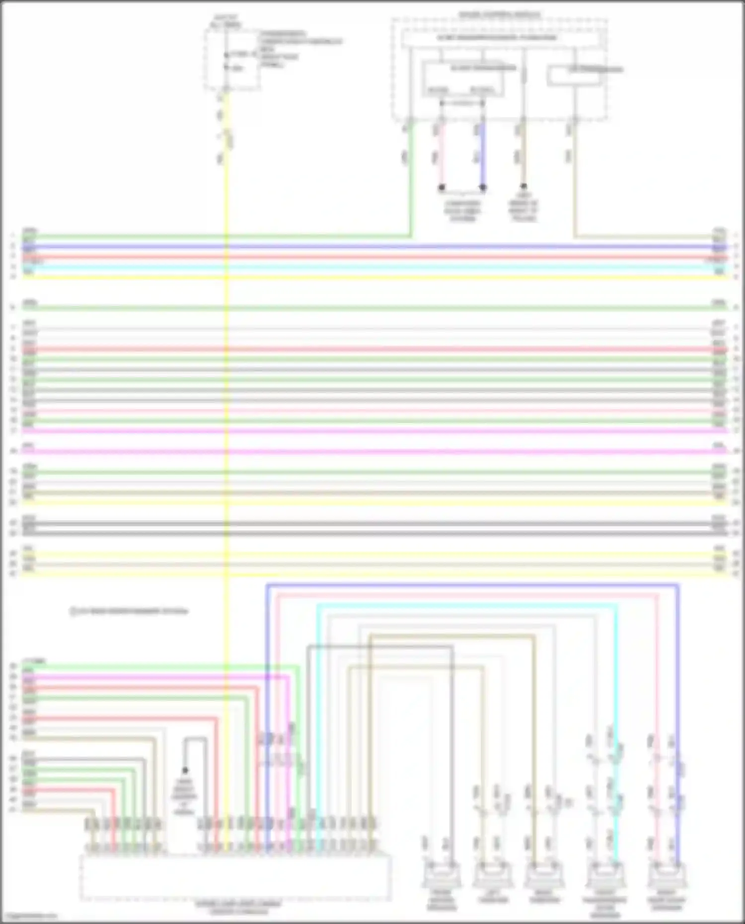 Wiring diagram b-can l b-can h for Acura MDX III facelift 2 (2016-2021) (2 of 5)