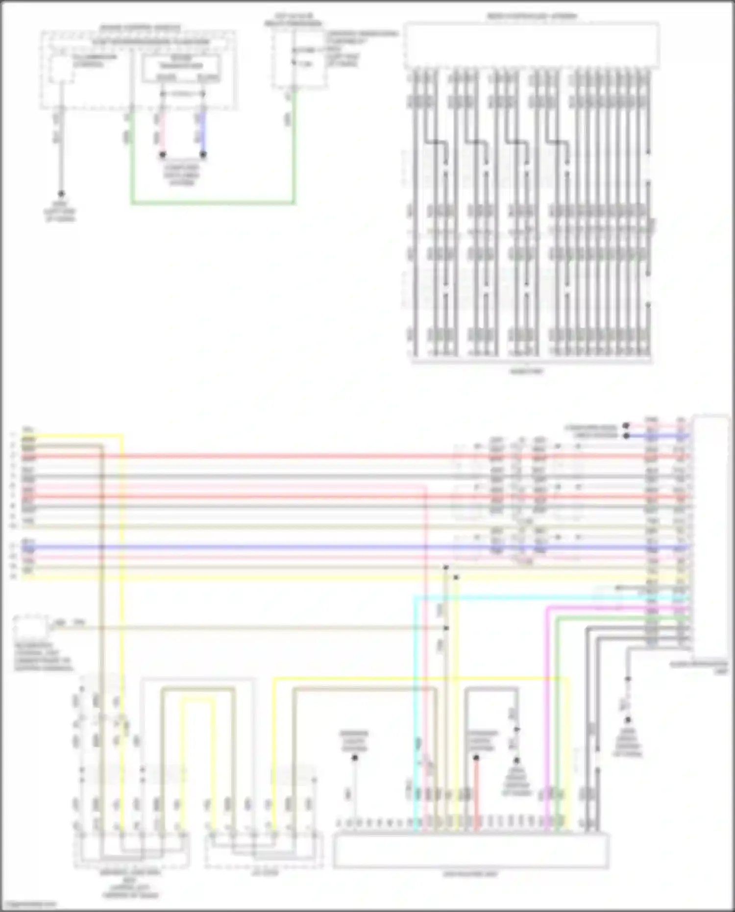 Wiring diagram b-can for Acura MDX III facelift 2 (2016-2021) (6 of 6)