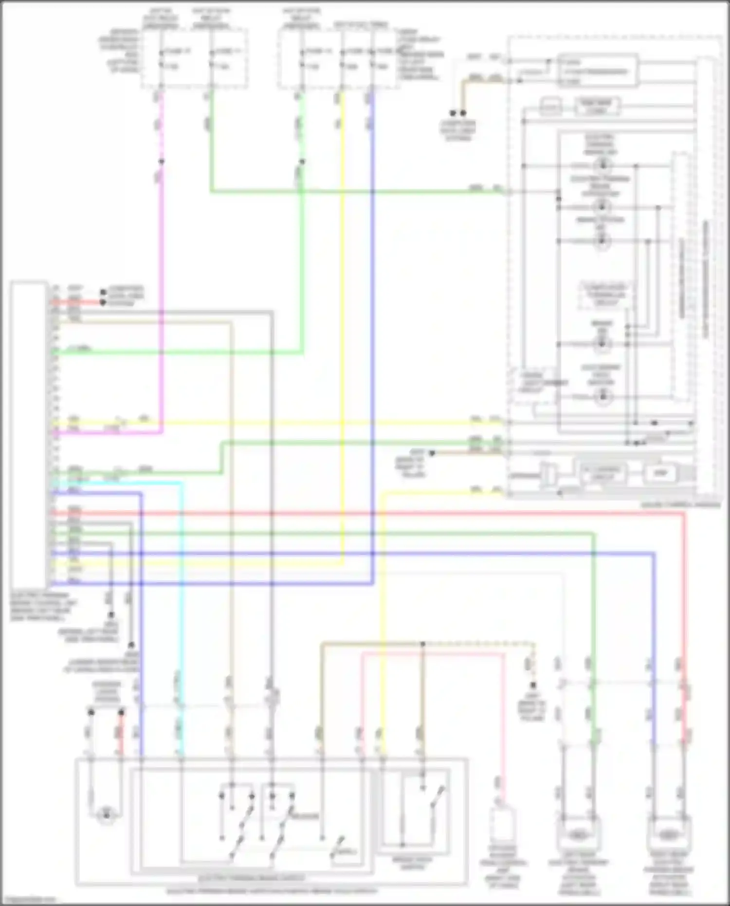Wiring diagram brake ind for Acura MDX III facelift 2 (2016-2021) (5 of 6)