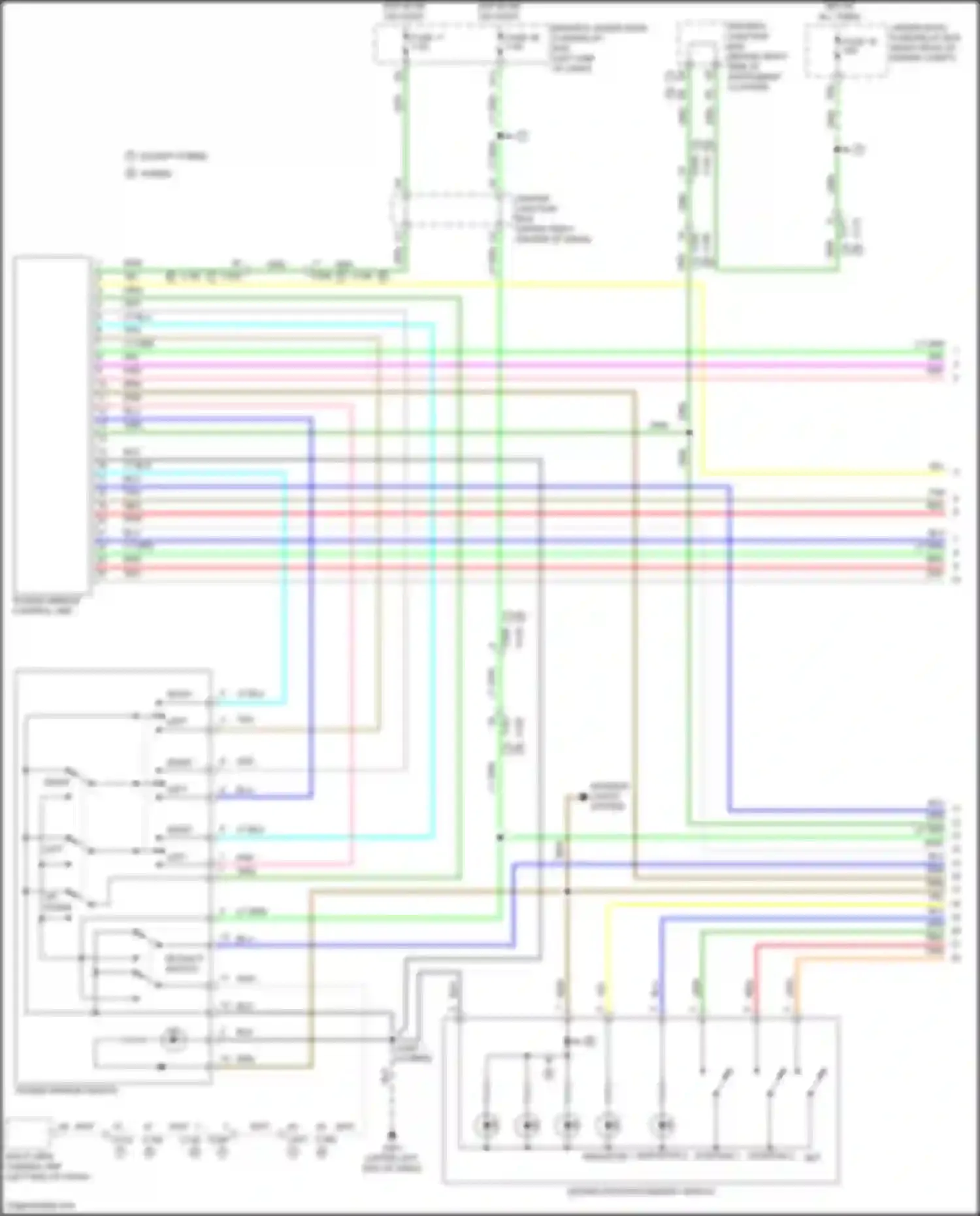 Wiring diagram center junction box for Acura MDX III facelift 2 (2016-2021) (3 of 40)