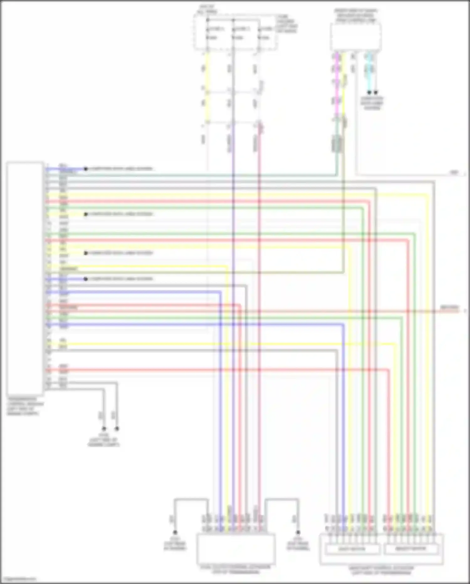 Wiring diagram computer data lines system for Acura MDX III facelift 2 (2016-2021) (73 of 140)
