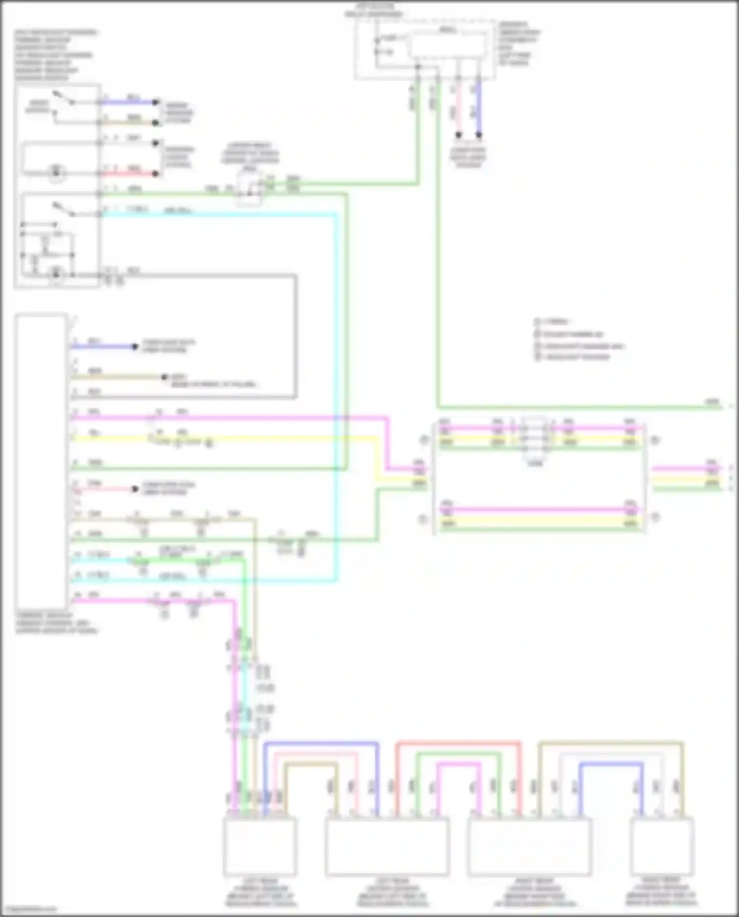 Wiring diagram computer data lines system for Acura MDX III facelift 2 (2016-2021) (50 of 140)