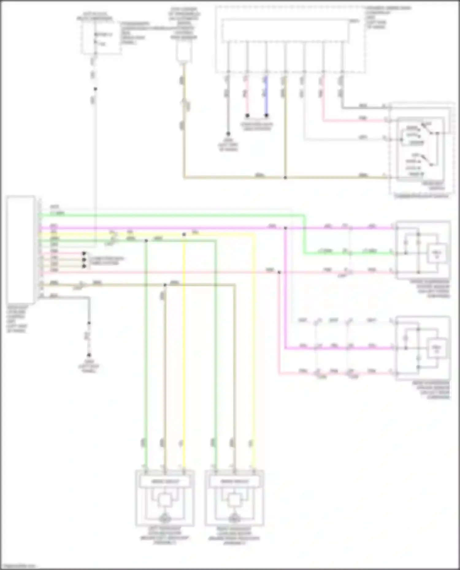 Wiring diagram drive circuit for Acura MDX III facelift 2 (2016-2021) (1 of 2)