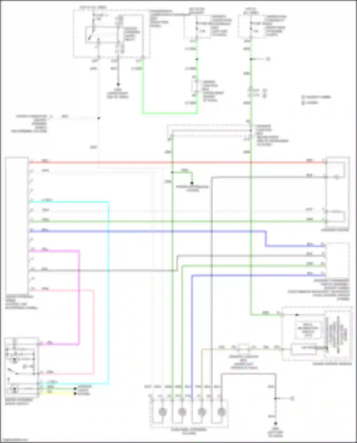 Wiring diagram driver's junction box a for Acura MDX III facelift 2 (2016-2021) (43 of 59)