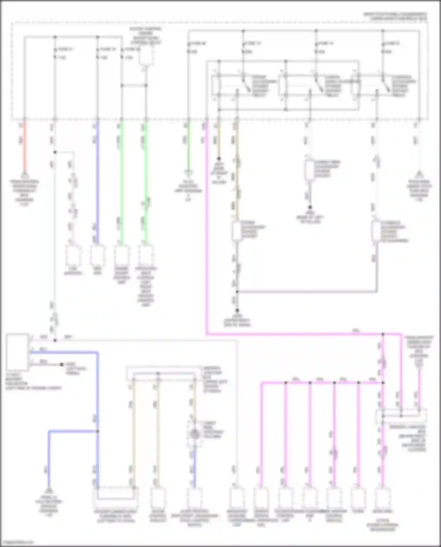Wiring diagram driver's junction box a for Acura MDX III facelift 2 (2016-2021) (48 of 59)