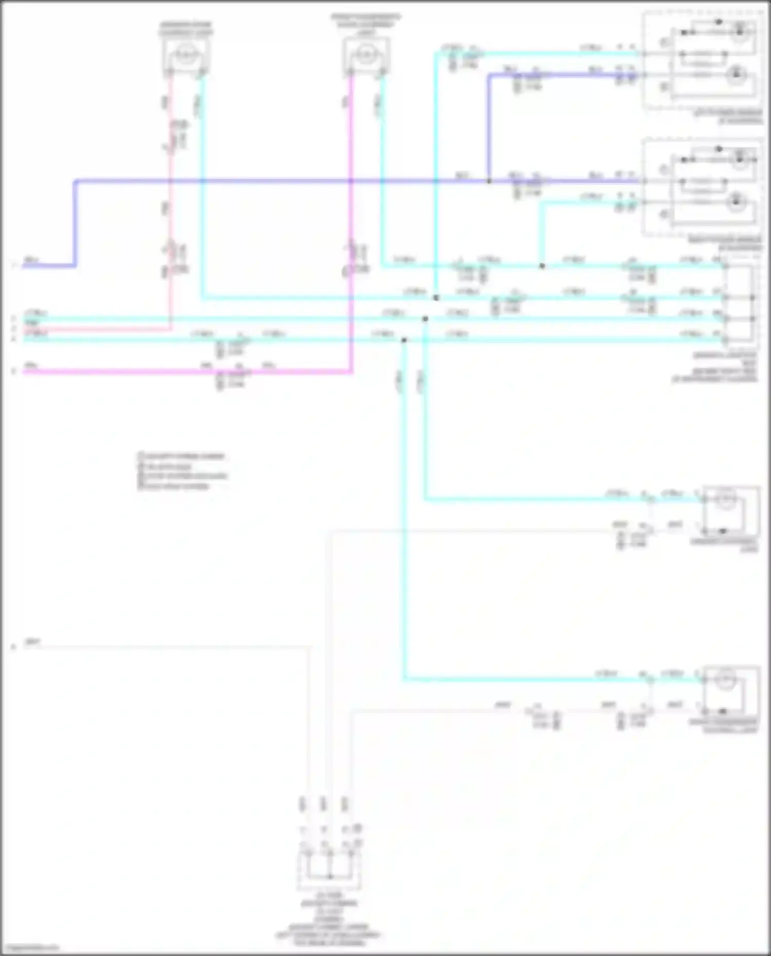 Wiring diagram driver's junction box a for Acura MDX III facelift 2 (2016-2021) (53 of 59)