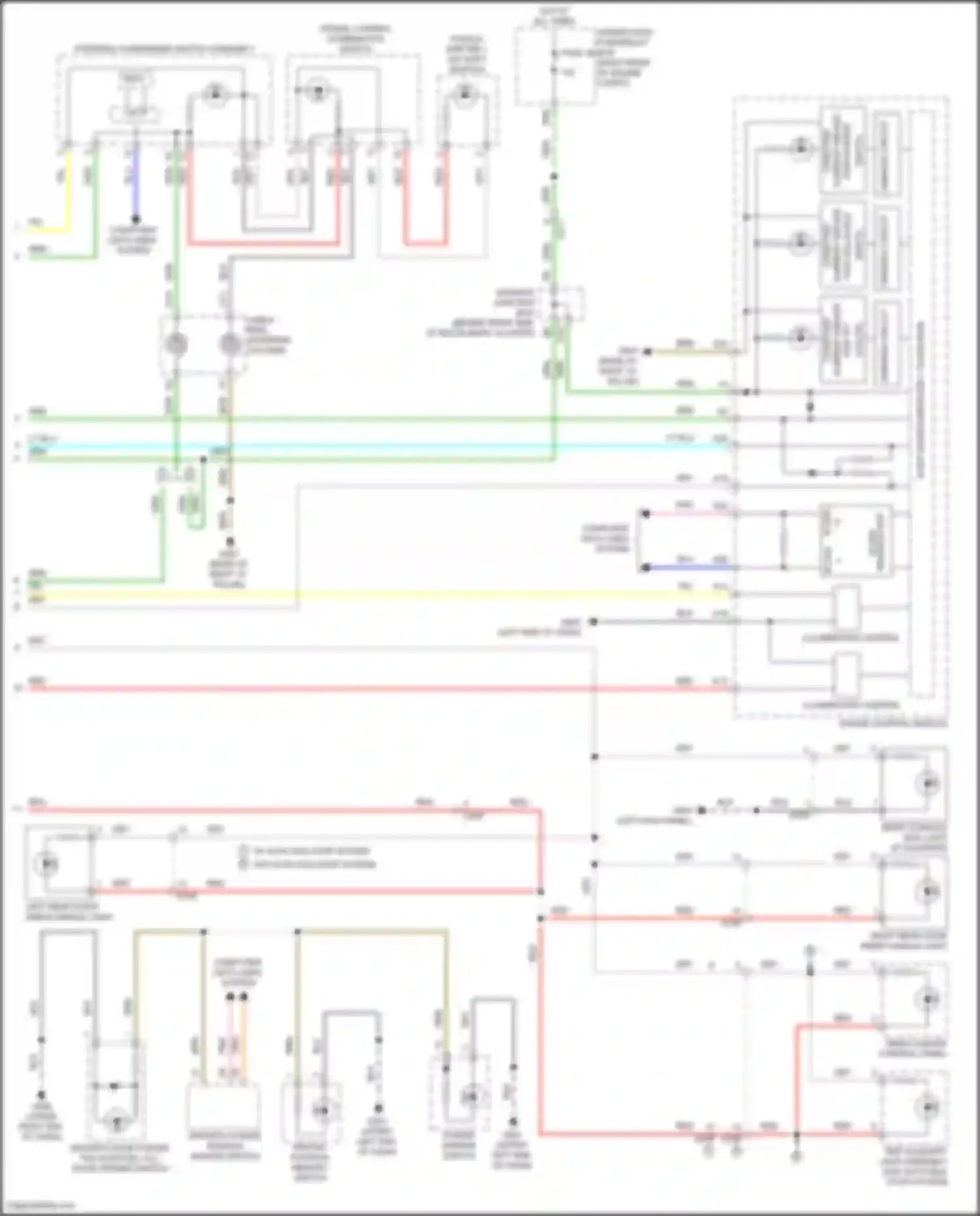 Wiring diagram driver's power window master switch for Acura MDX III facelift 2 (2016-2021) (21 of 27)
