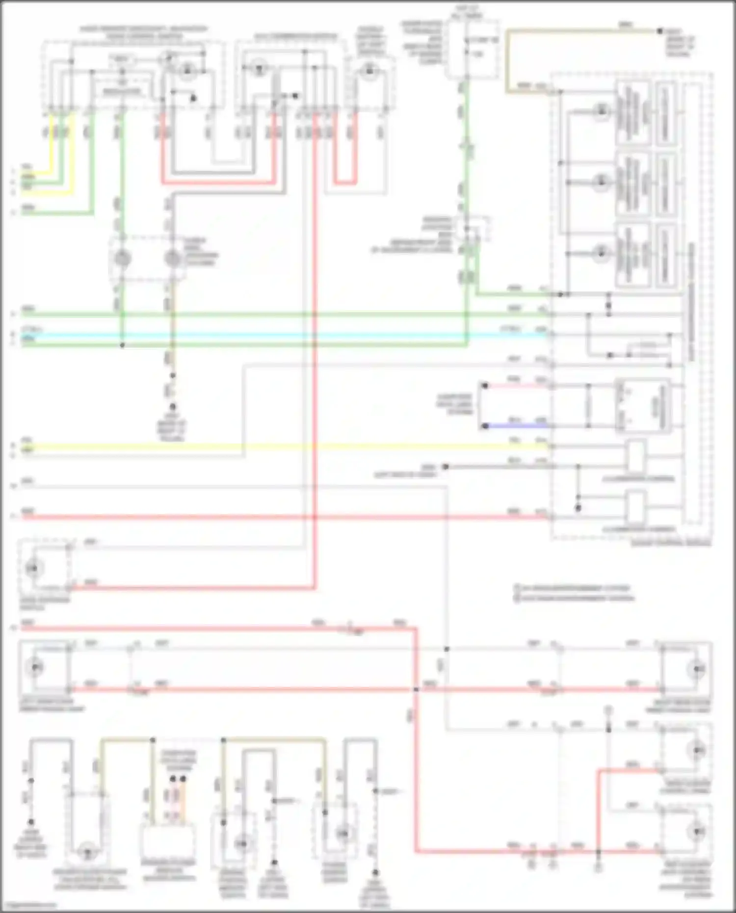 Wiring diagram driver's power window master switch for Acura MDX III facelift 2 (2016-2021) (22 of 27)