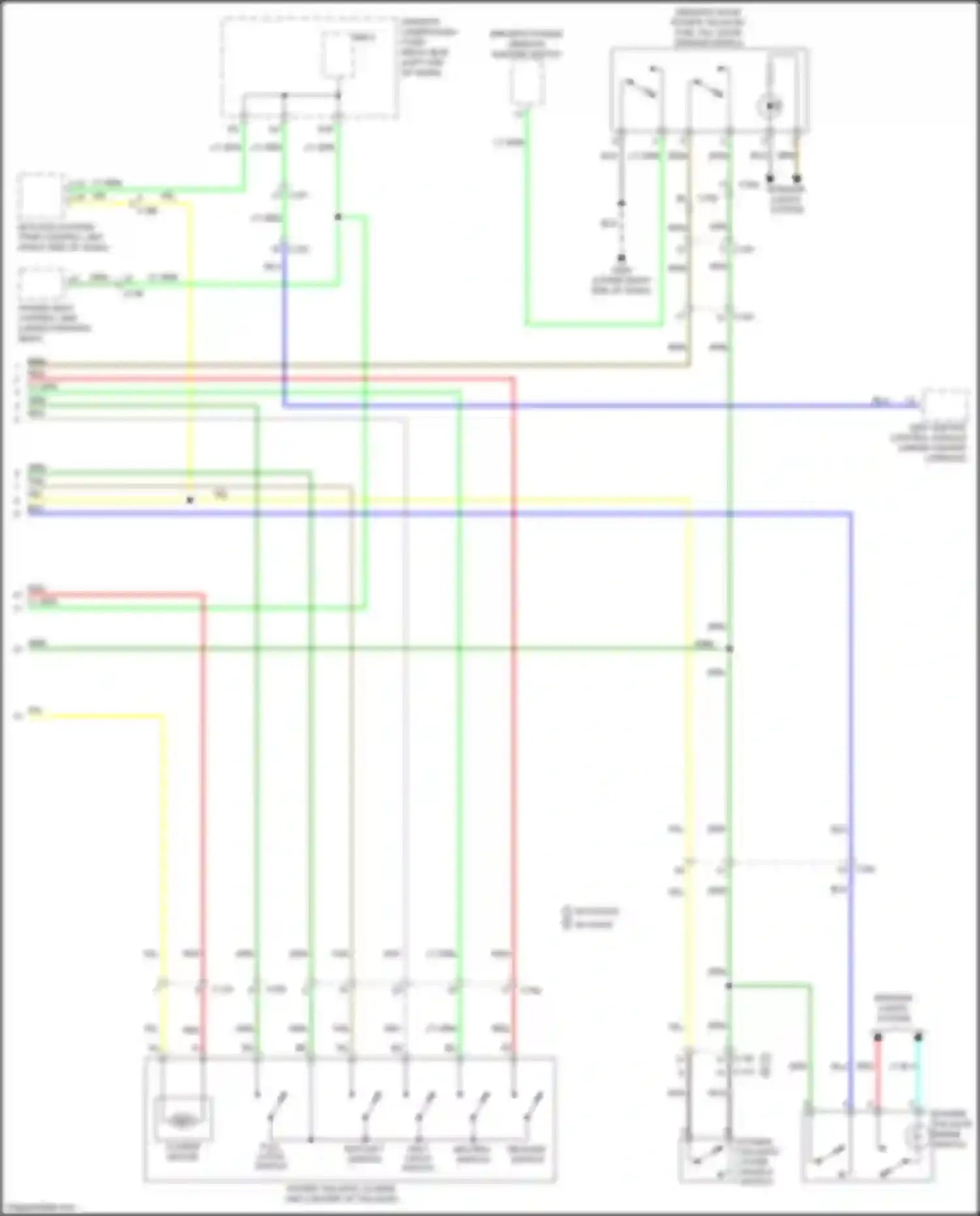 Wiring diagram driver's under- dash fuse/ relay box for Acura MDX III facelift 2 (2016-2021) (3 of 4)