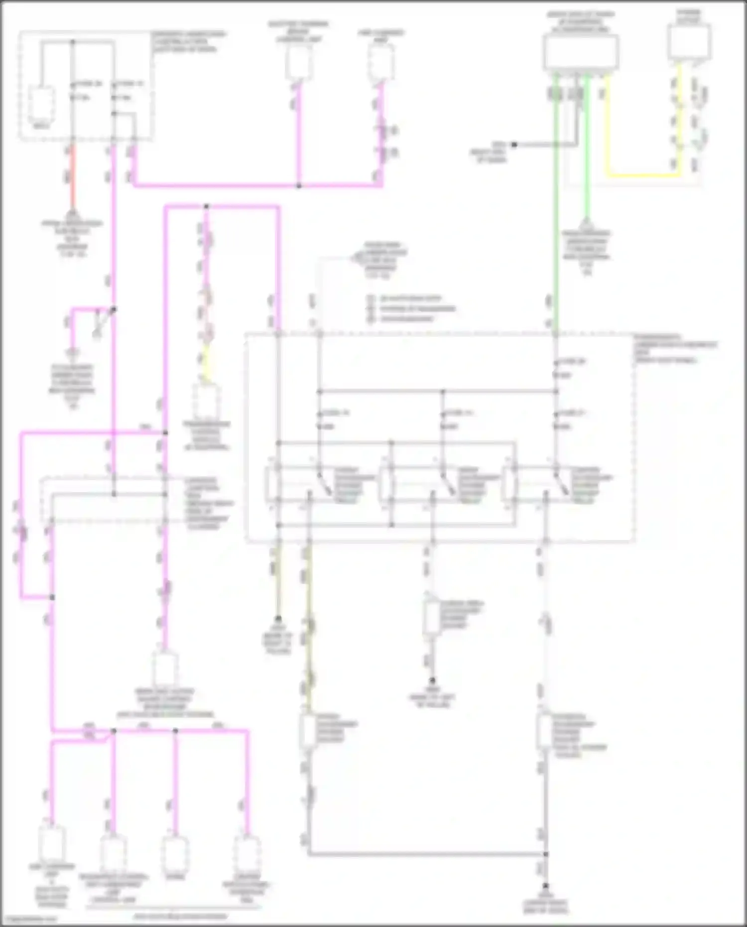 Wiring diagram driver's under-dash fuse/relay box for Acura MDX III facelift 2 (2016-2021) (67 of 103)