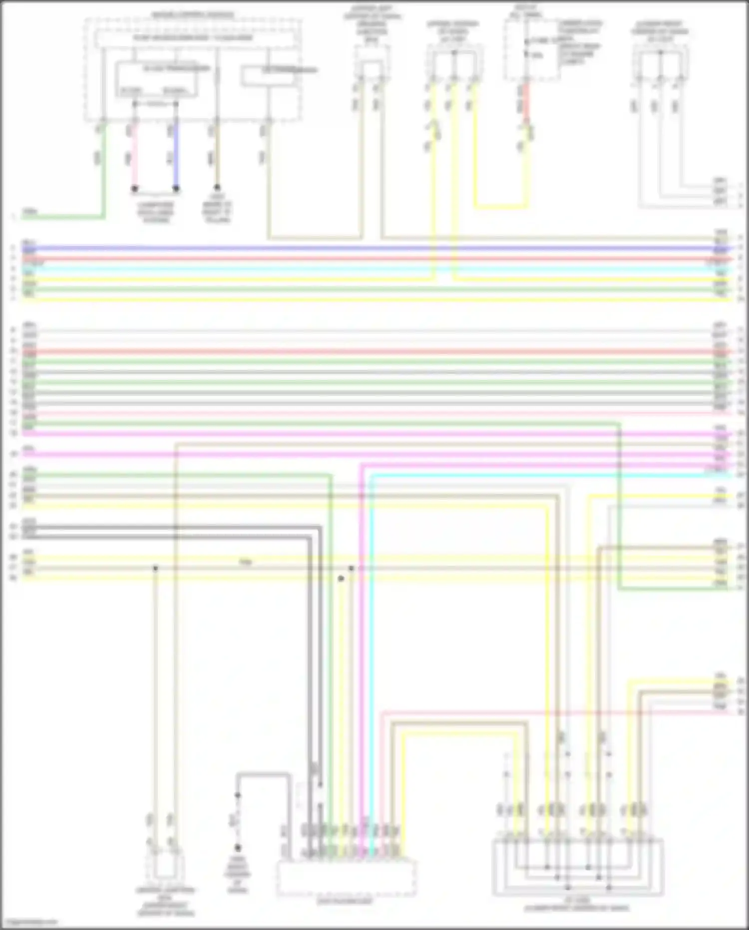 Wiring diagram dvd player unit for Acura MDX III facelift 2 (2016-2021) (3 of 12)