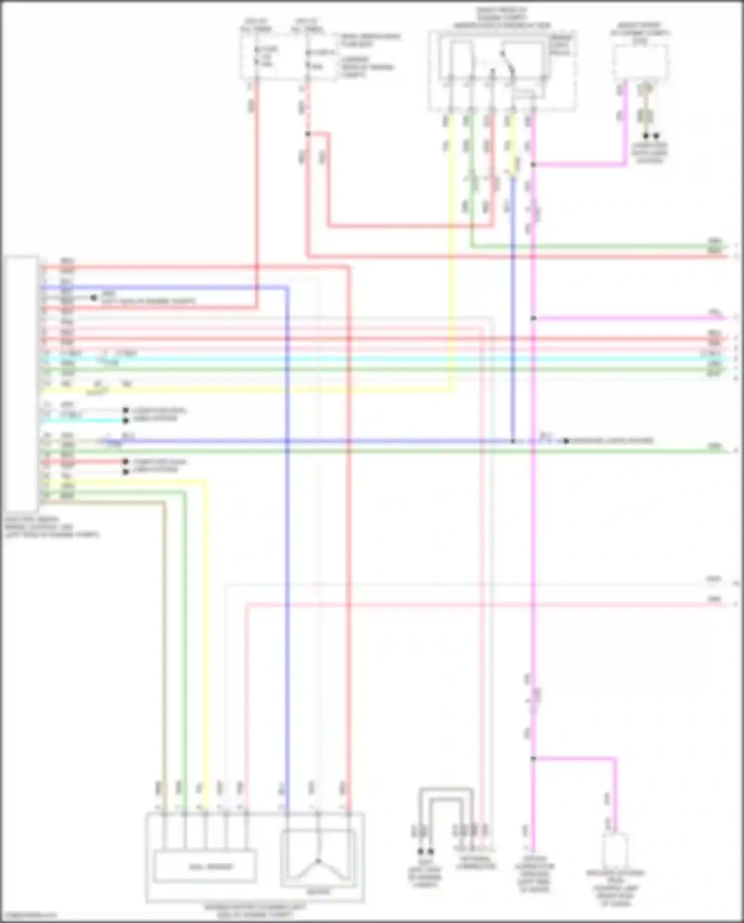 Wiring diagram electric servo brake control unit for Acura MDX III facelift 2 (2016-2021) (4 of 12)