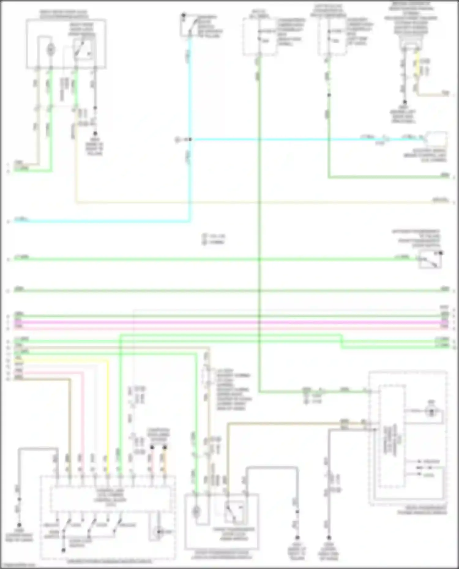 Wiring diagram electric servo brake control unit for Acura MDX III facelift 2 (2016-2021) (9 of 12)