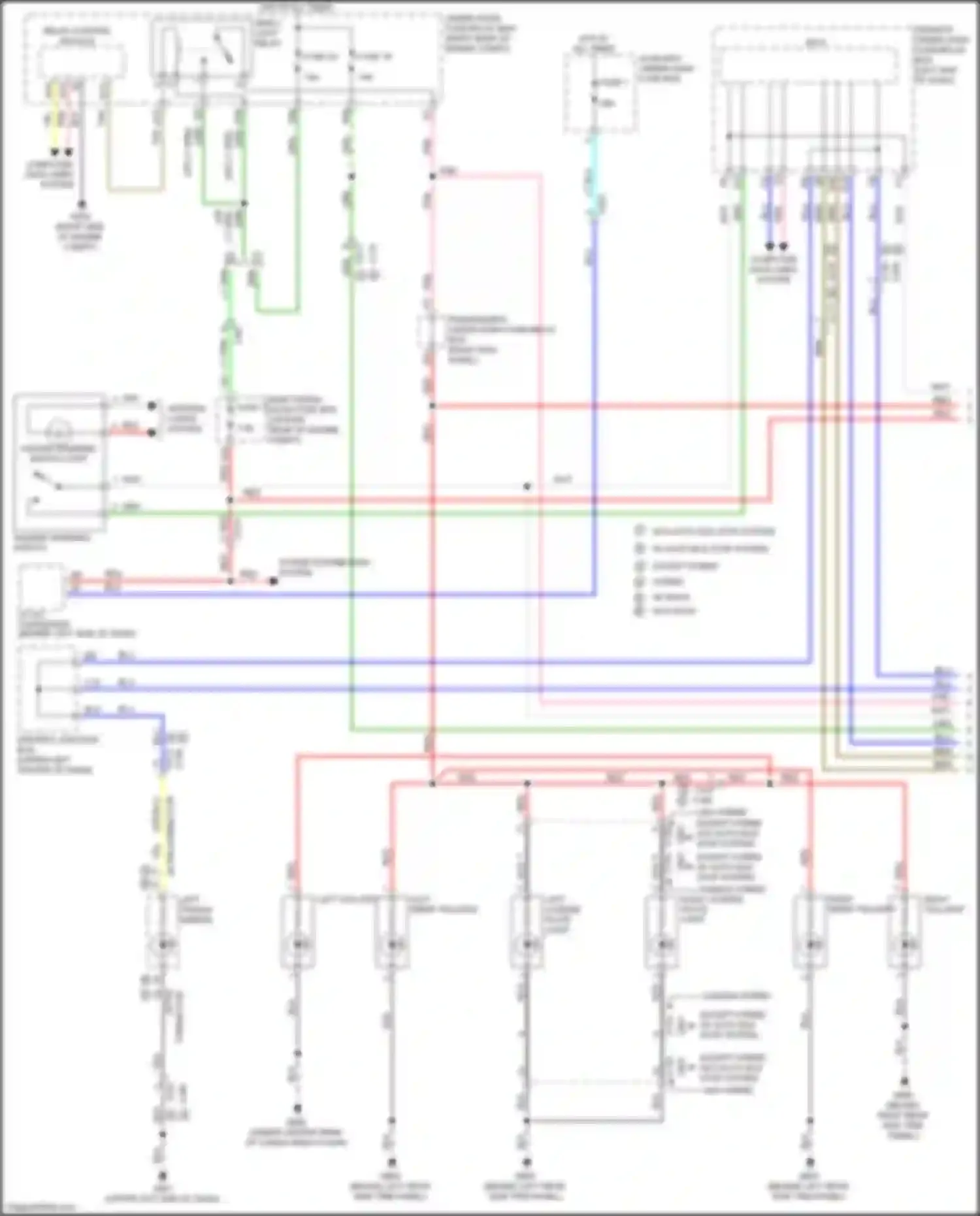 Wiring diagram except hybrid w/ auto idle stop system for Acura MDX III facelift 2 (2016-2021) (1 of 1)