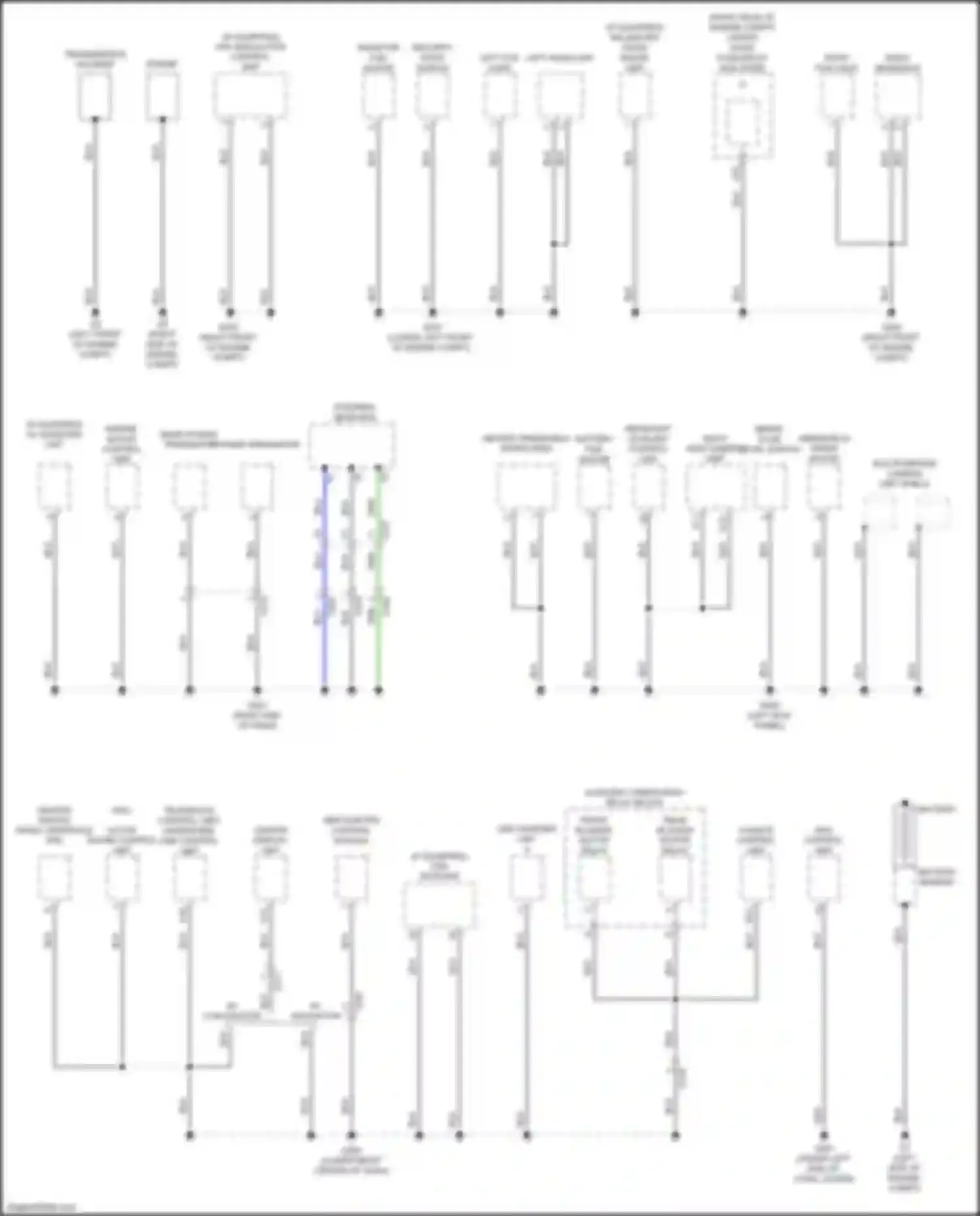 Wiring diagram front blower motor relay for Acura MDX III facelift 2 (2016-2021) (2 of 7)