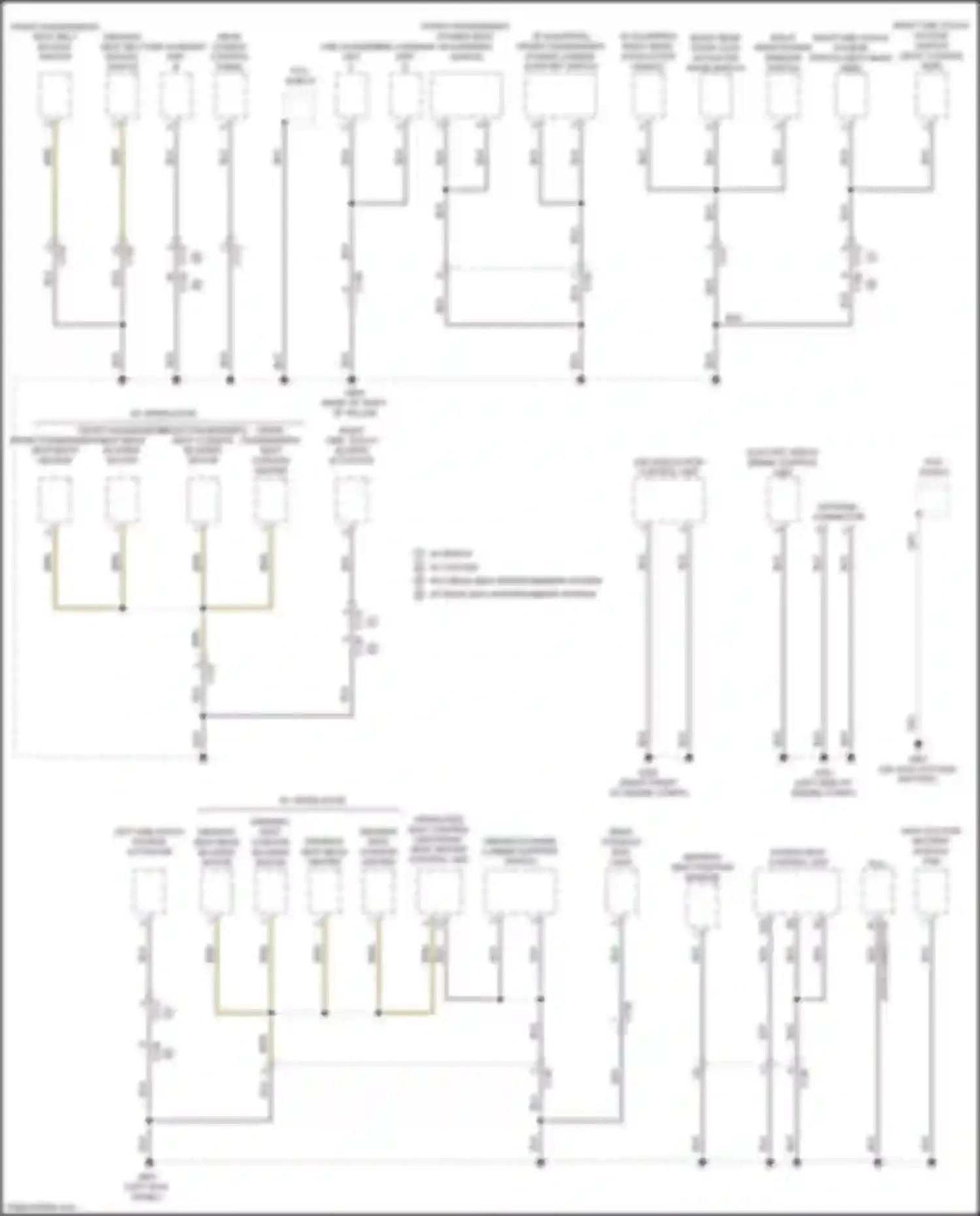 Wiring diagram front passenger's power lumbar support switch for Acura MDX III facelift 2 (2016-2021) (2 of 5)