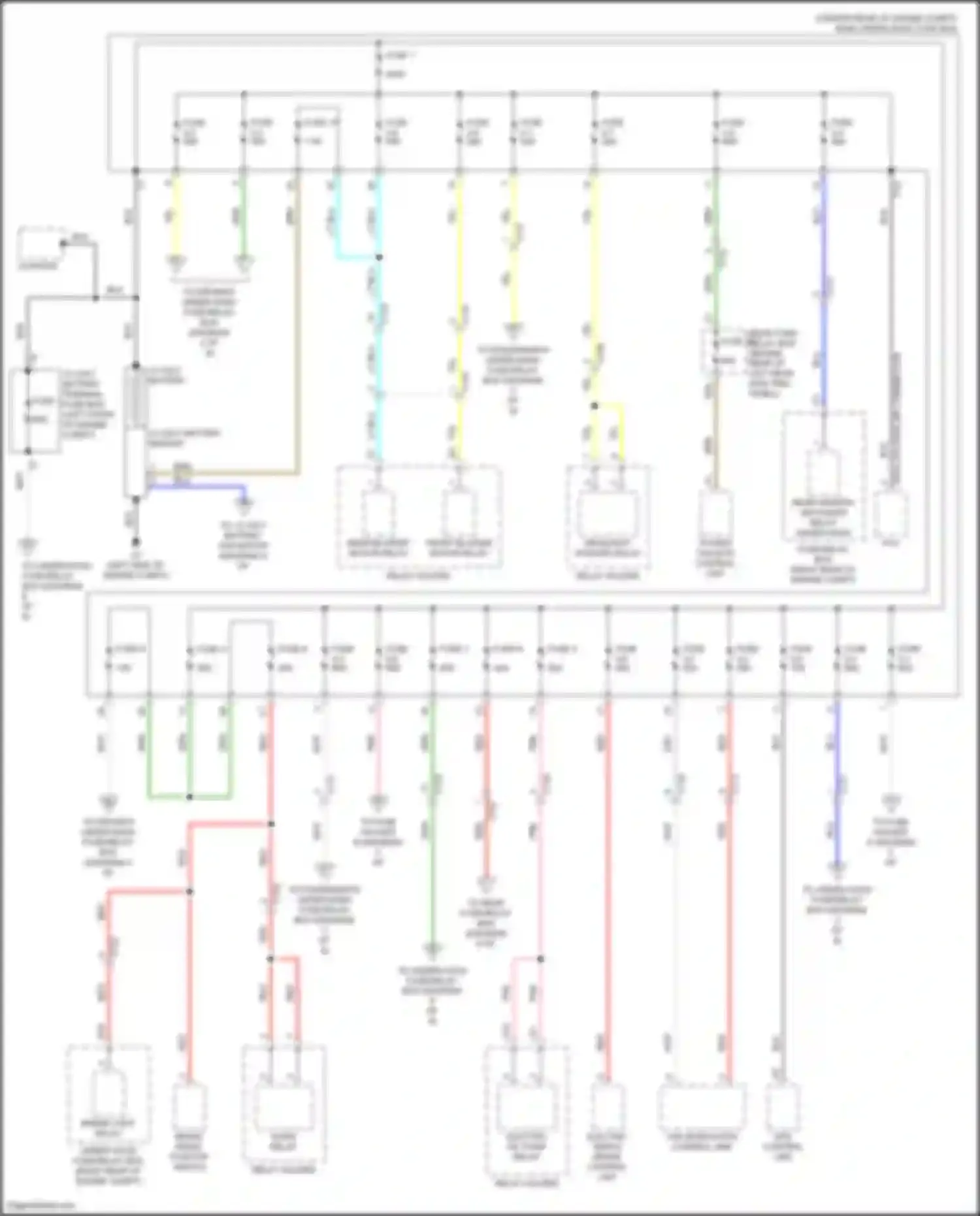 Wiring diagram fuse 3-3 for Acura MDX III facelift 2 (2016-2021) (2 of 2)