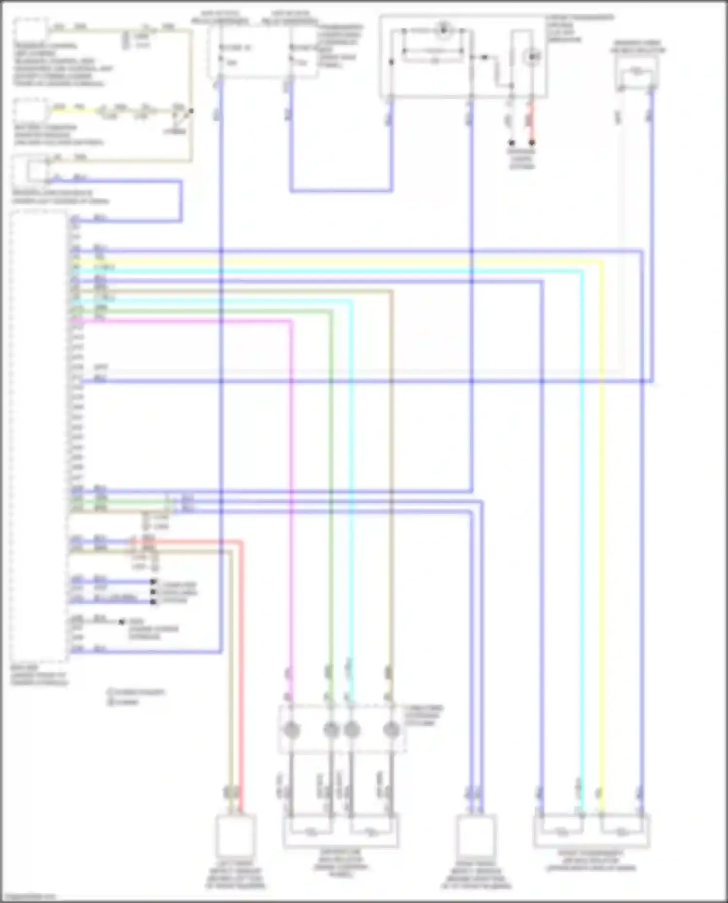 Wiring diagram hybrid except hybrid for Acura MDX III facelift 2 (2016-2021) (4 of 5)