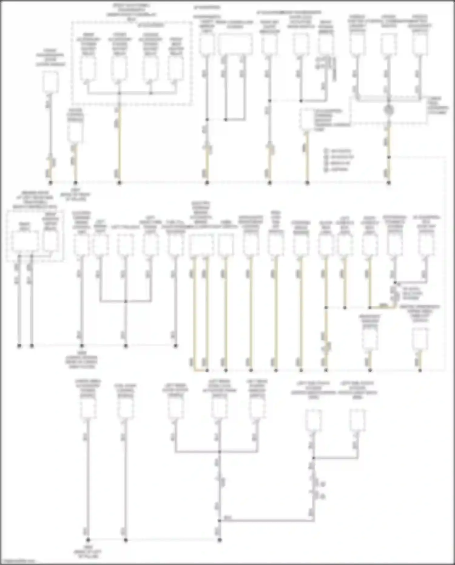 Wiring diagram left rear turn signal light for Acura MDX III facelift 2 (2016-2021) (2 of 3)