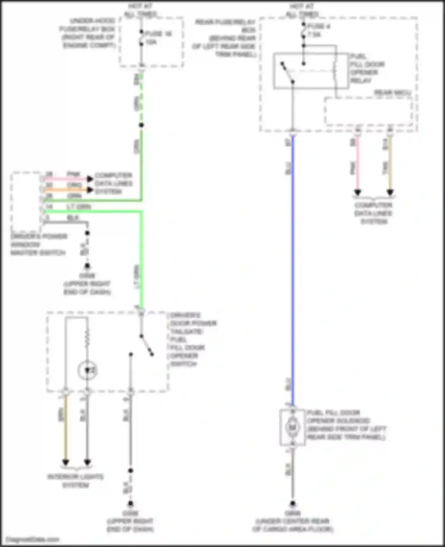 Wiring diagram lt grn for Acura MDX III facelift 2 (2016-2021) (96 of 147)