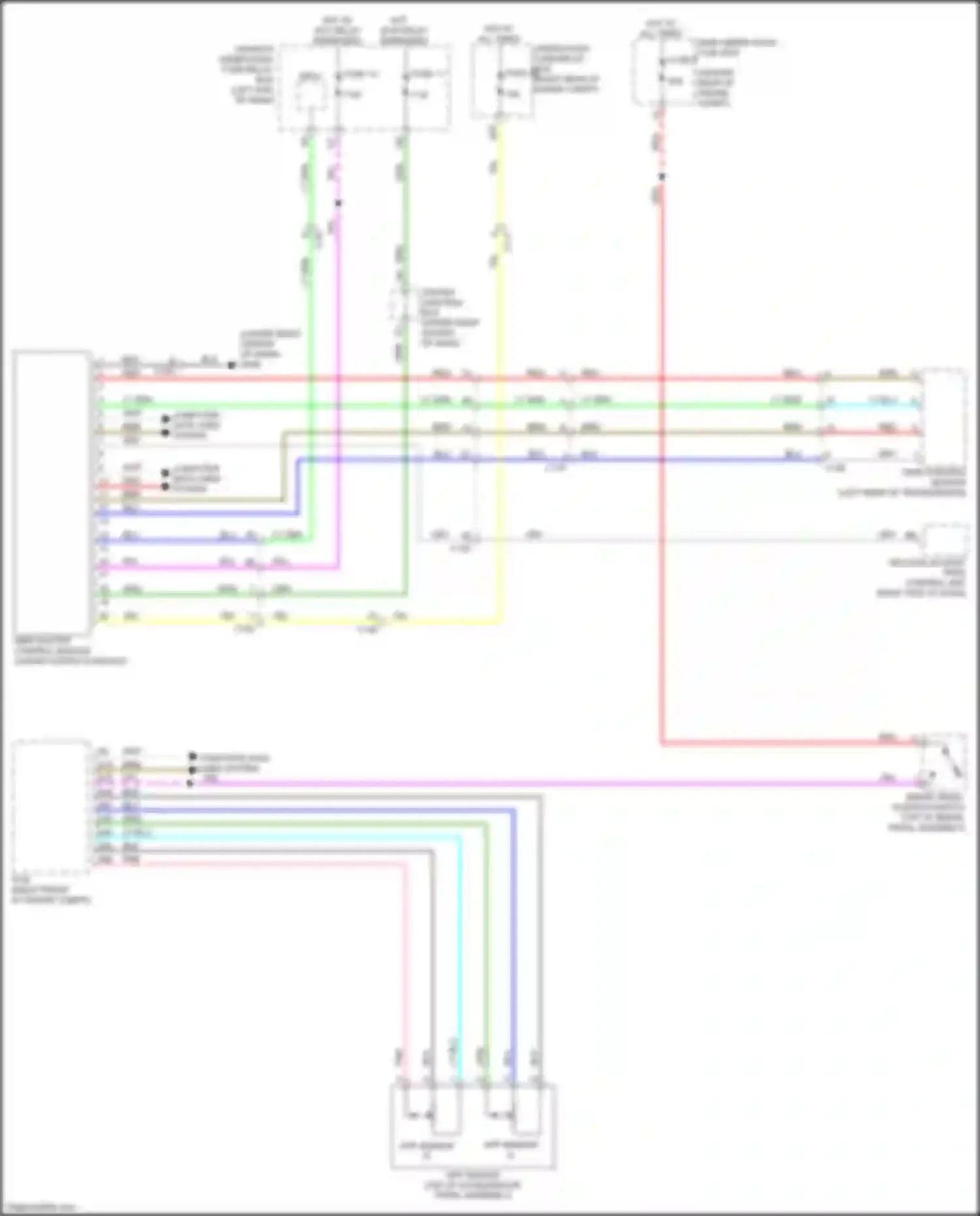 Wiring diagram main under- hood fuse box for Acura MDX III facelift 2 (2016-2021) (10 of 32)