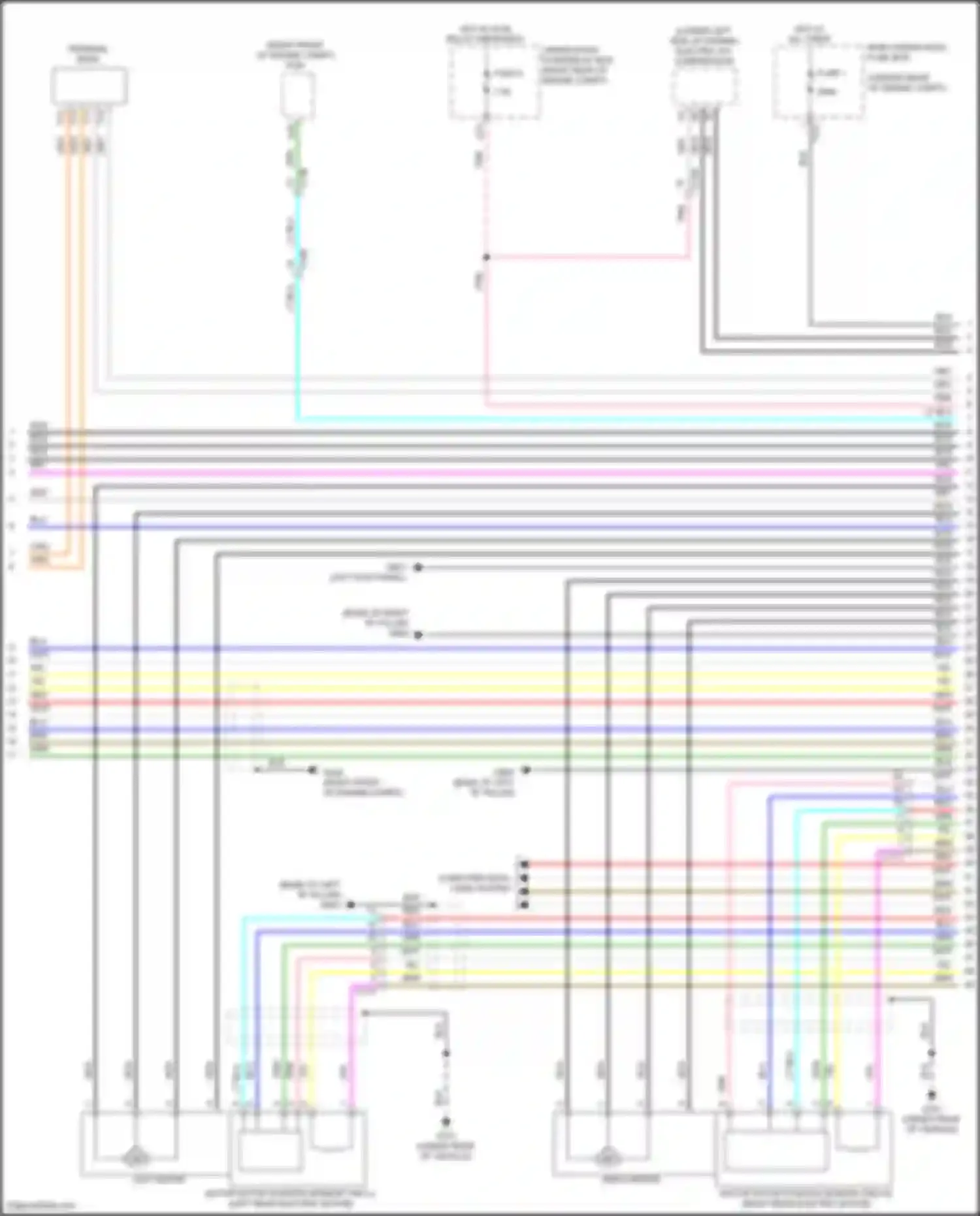 Wiring diagram main under- hood fuse box for Acura MDX III facelift 2 (2016-2021) (30 of 32)